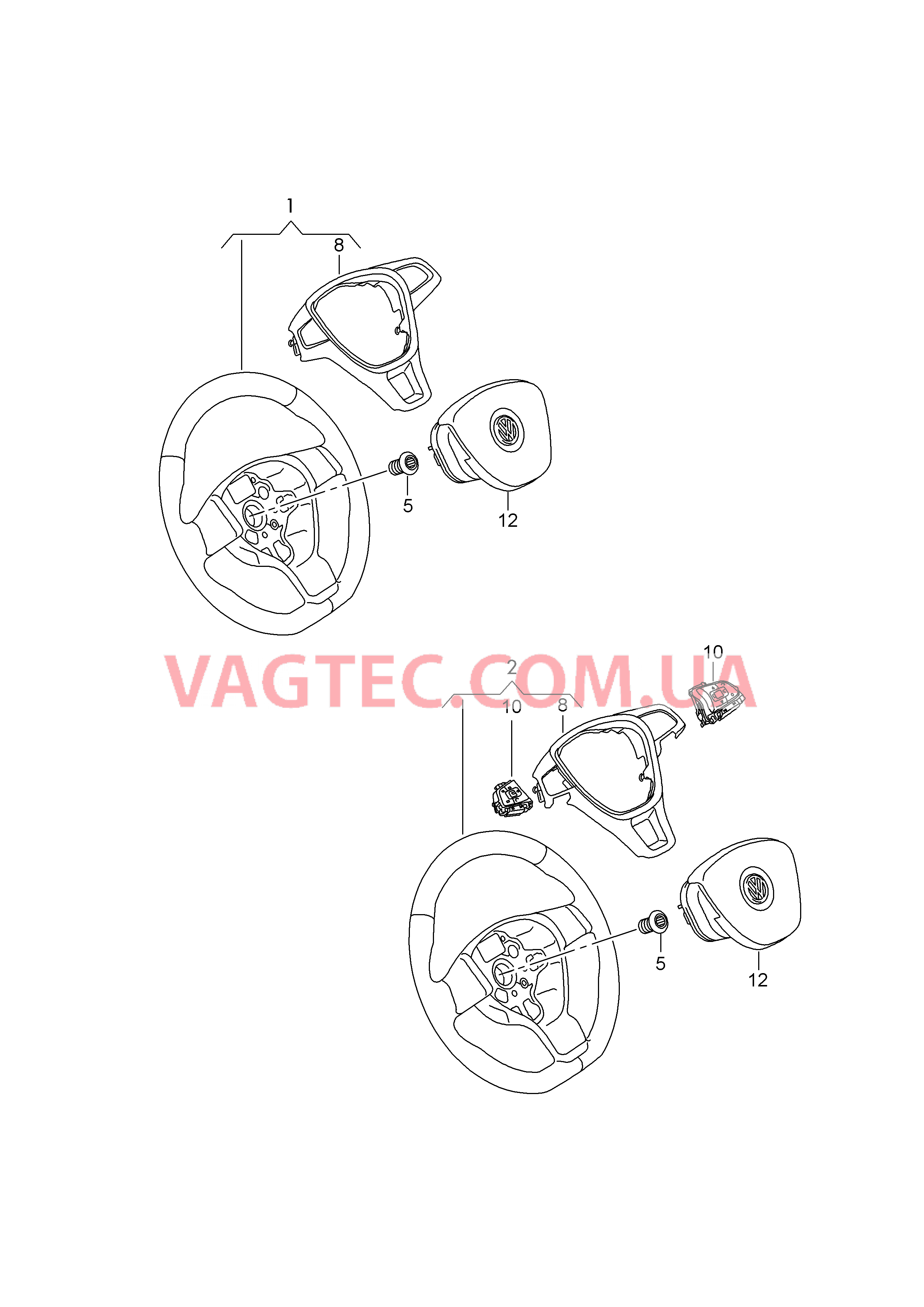 Pулевое колесо  для VOLKSWAGEN TIGL 2018