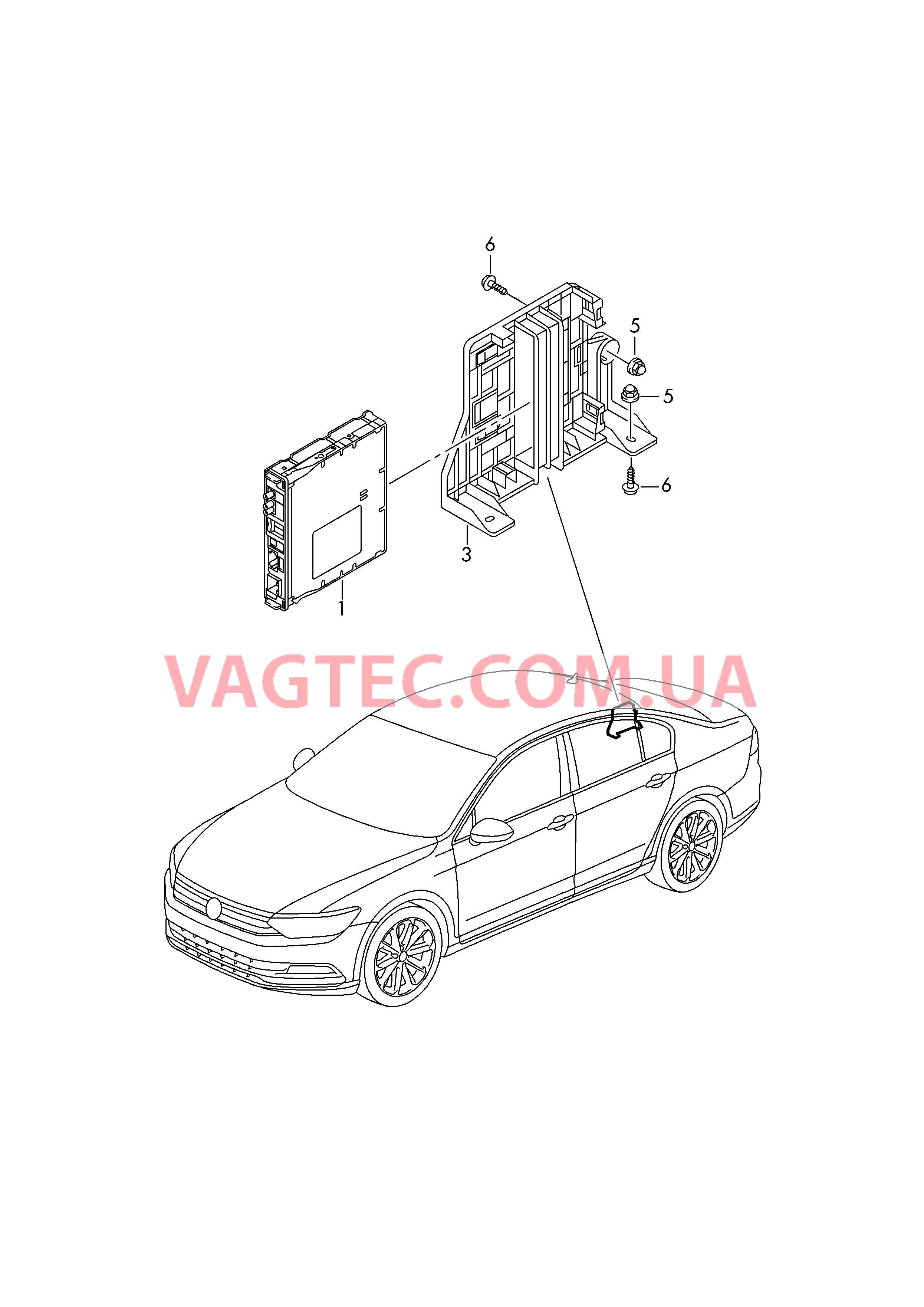 Электронные компоненты для приёма ТВ  для VOLKSWAGEN Passat 2016