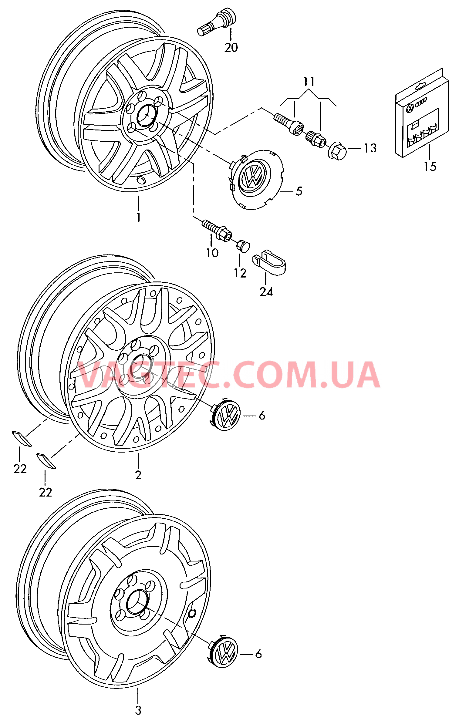 Алюминиевый диск Колпак колеса  для VOLKSWAGEN Passat 2005