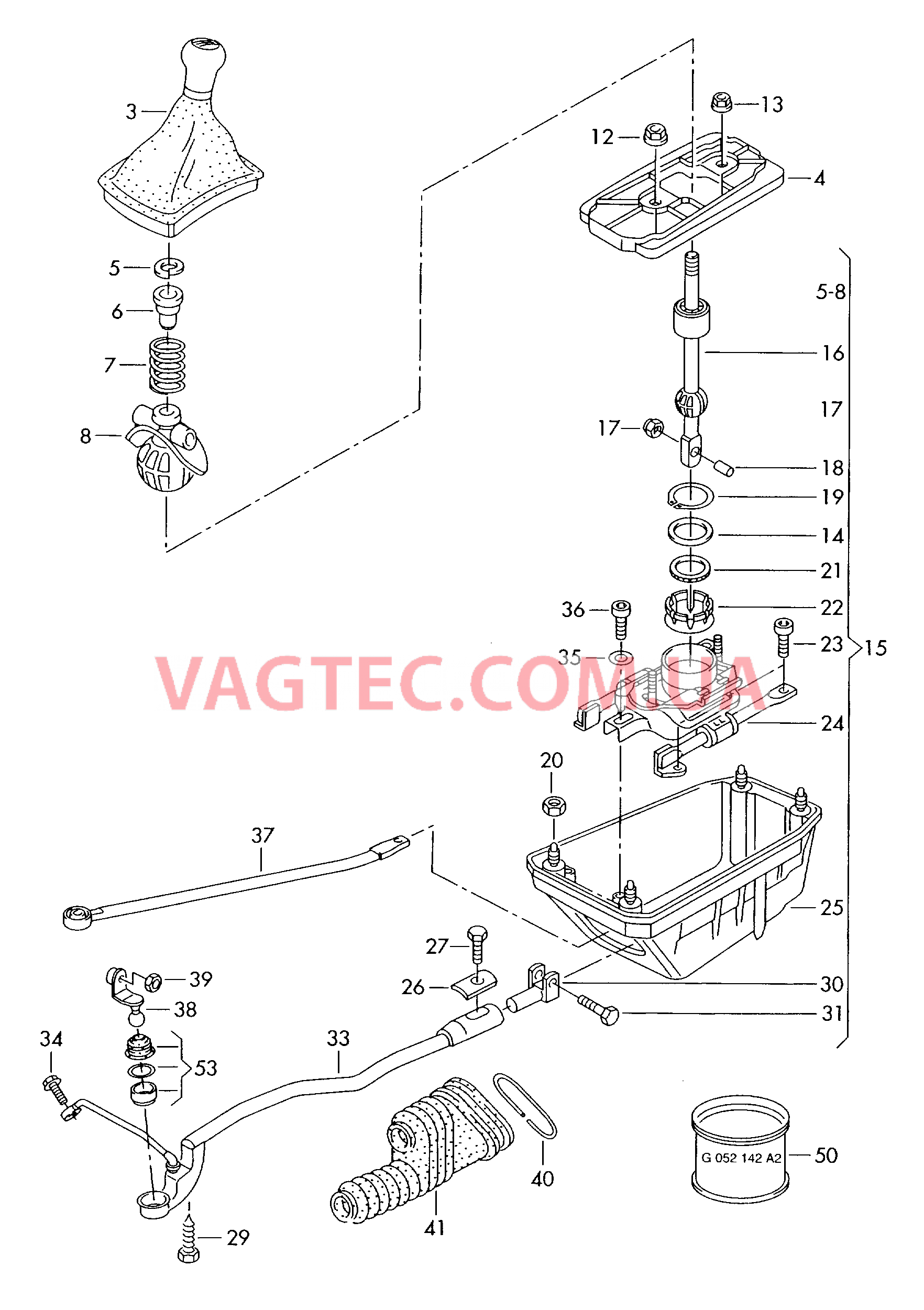 Механизм переключения  для VOLKSWAGEN Passat 2005