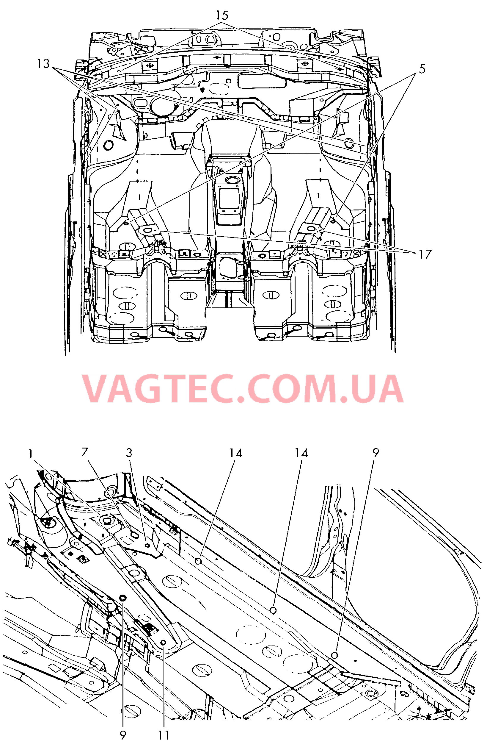 Заглушка Кузов  для VOLKSWAGEN Passat 2002