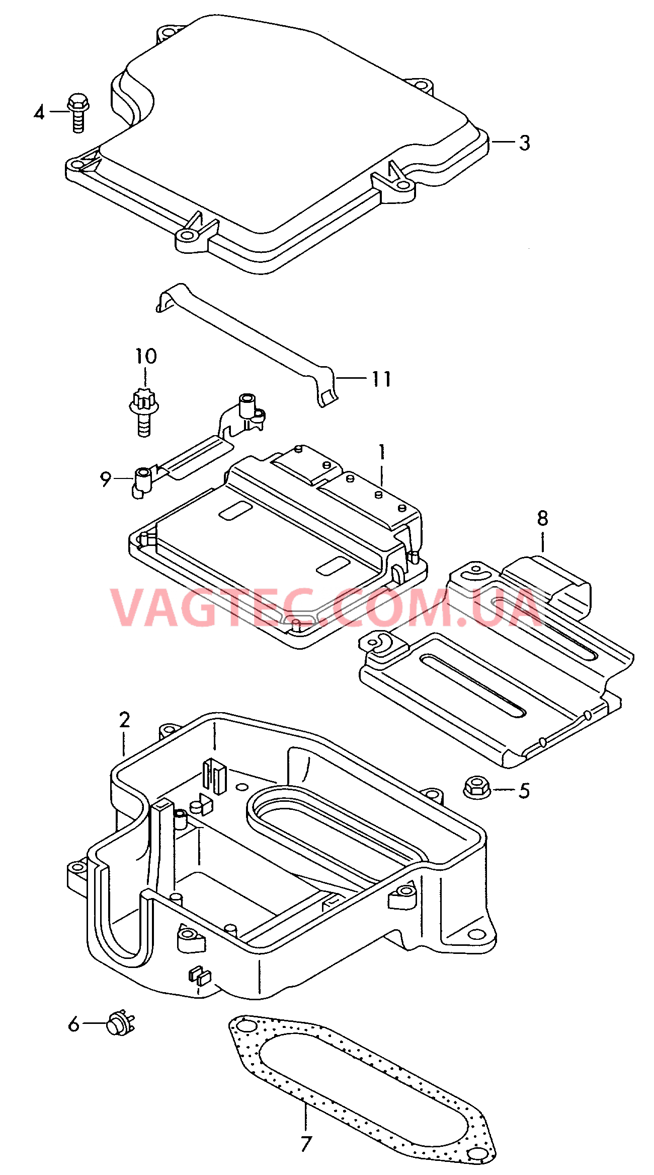 Блок управления двигателя  для VOLKSWAGEN Passat 2003