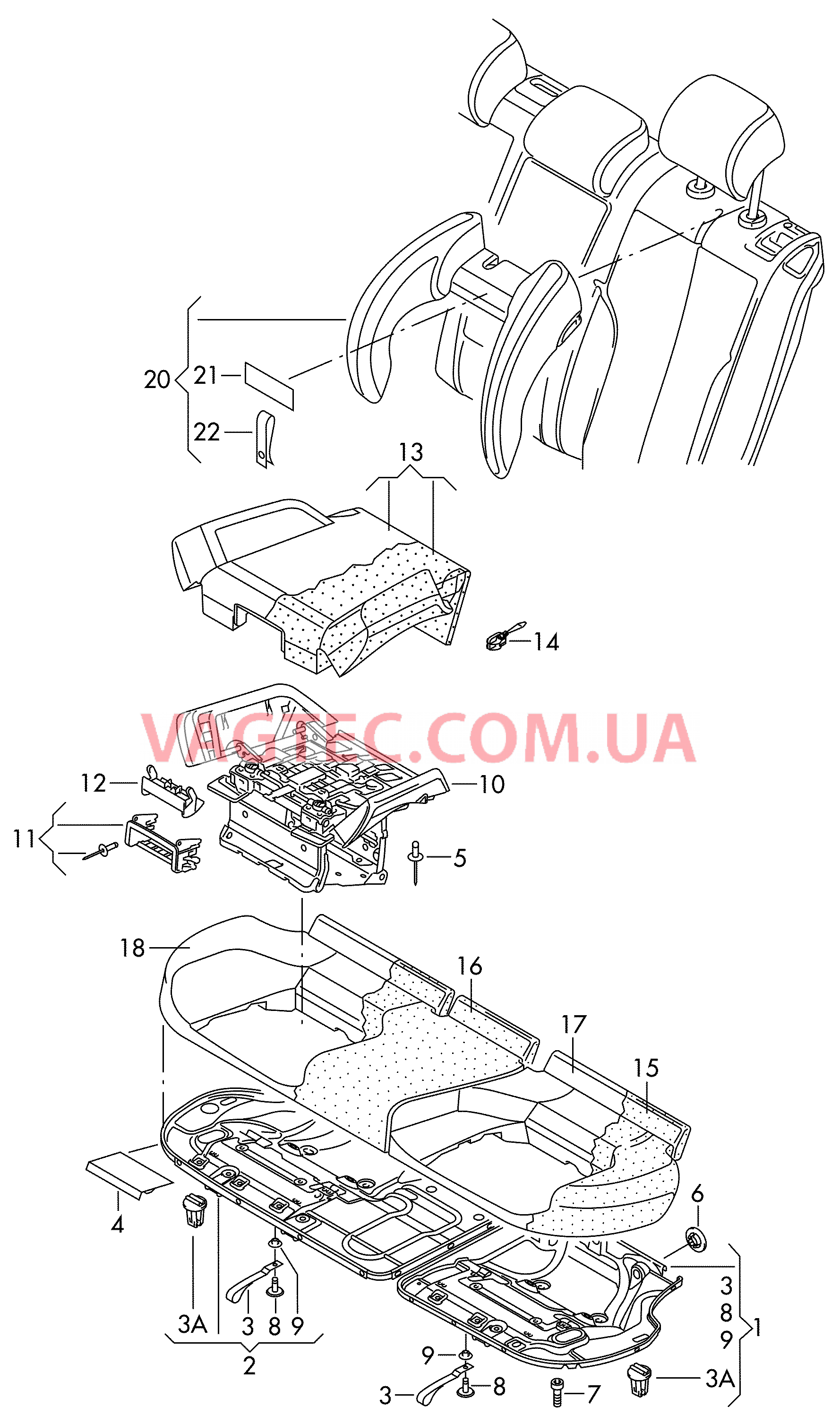 Cиденье, детское  для VOLKSWAGEN Passat 2011