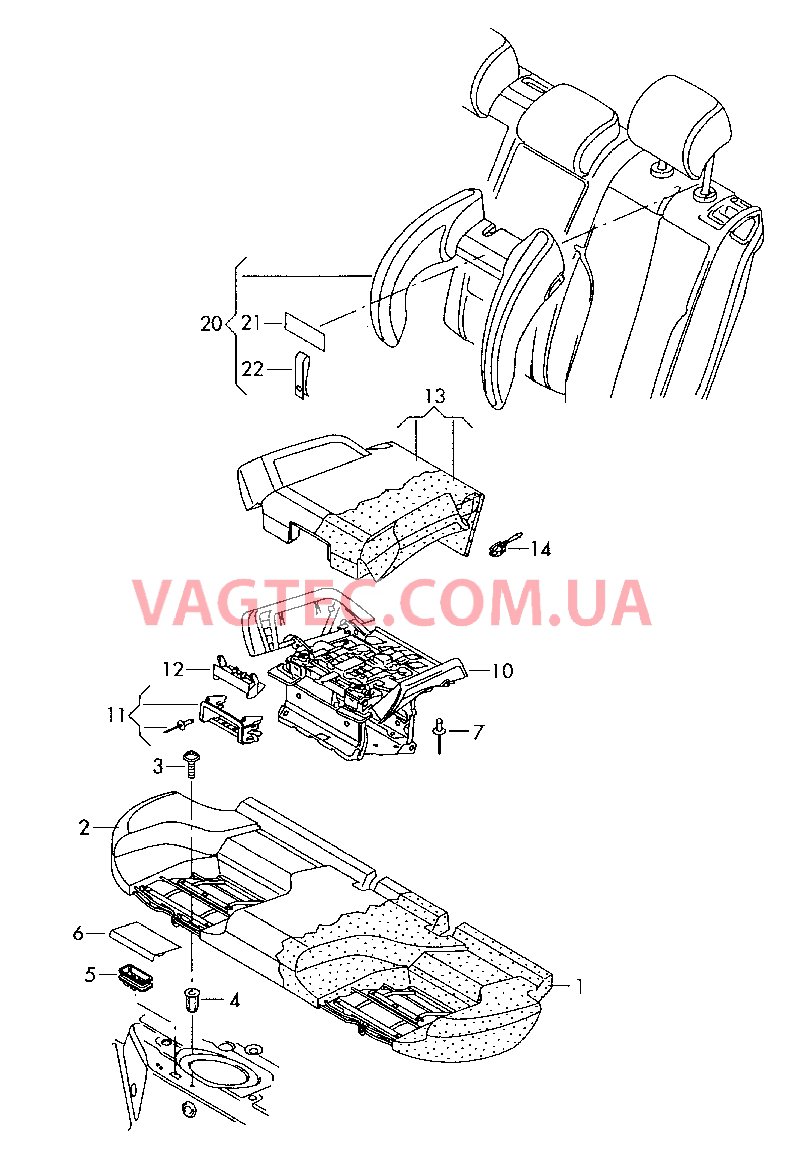 Cиденье, детское  для VOLKSWAGEN Passat 2008