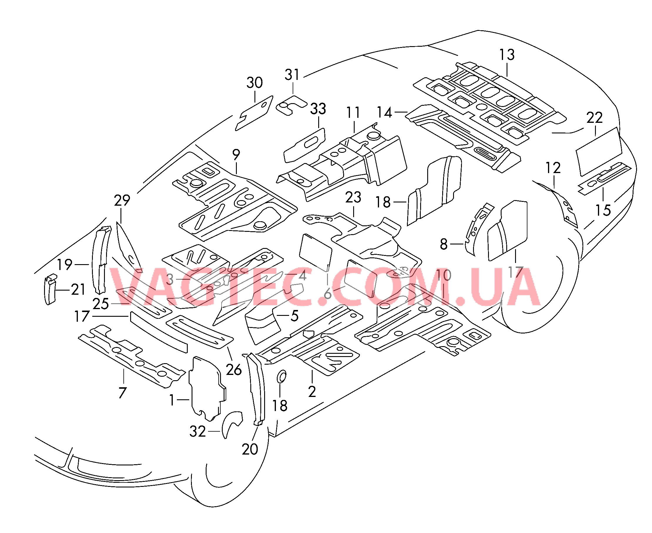 Изоляции  для VOLKSWAGEN Passat 2006