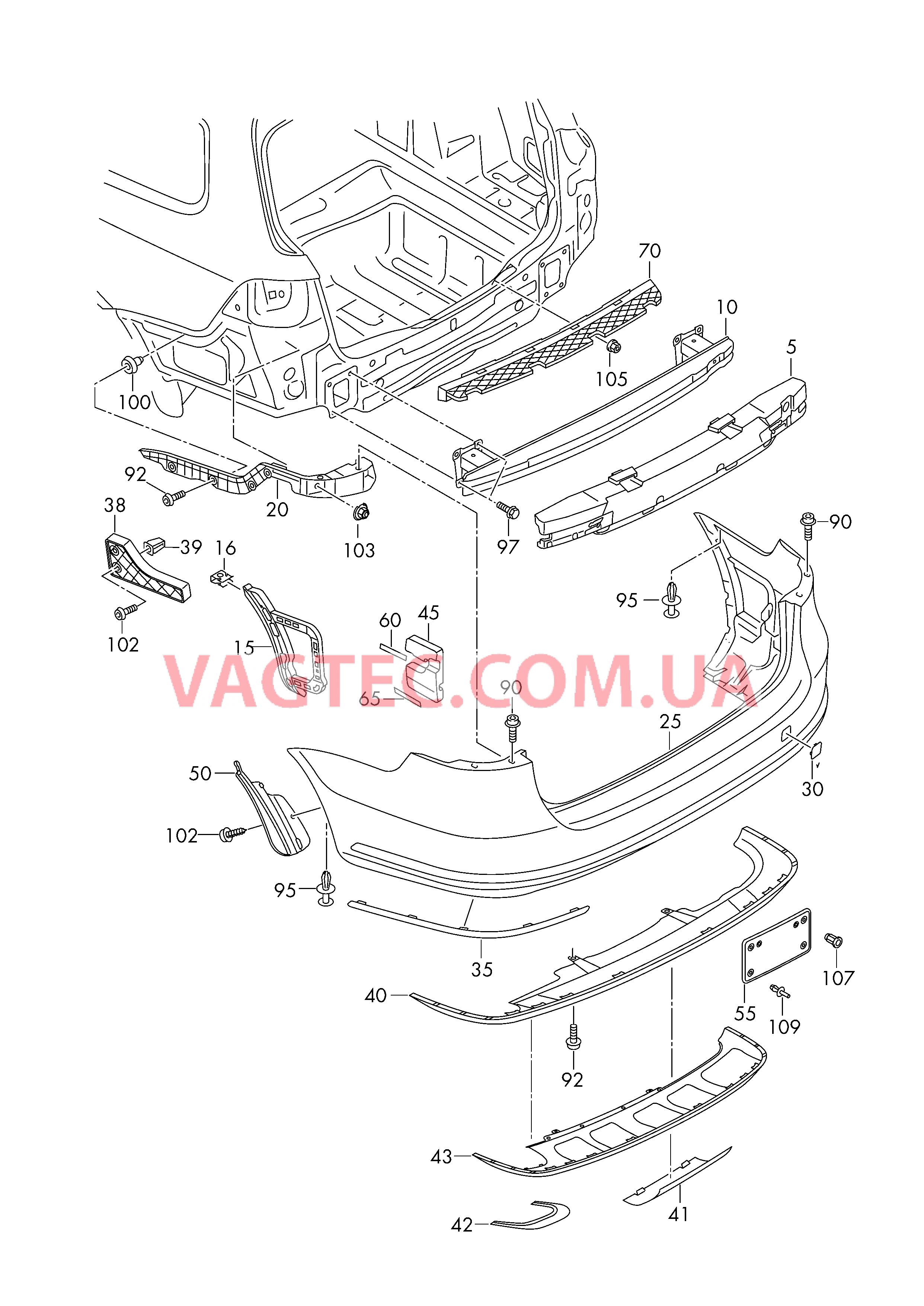 Бампер  для VOLKSWAGEN Passat 2013-1