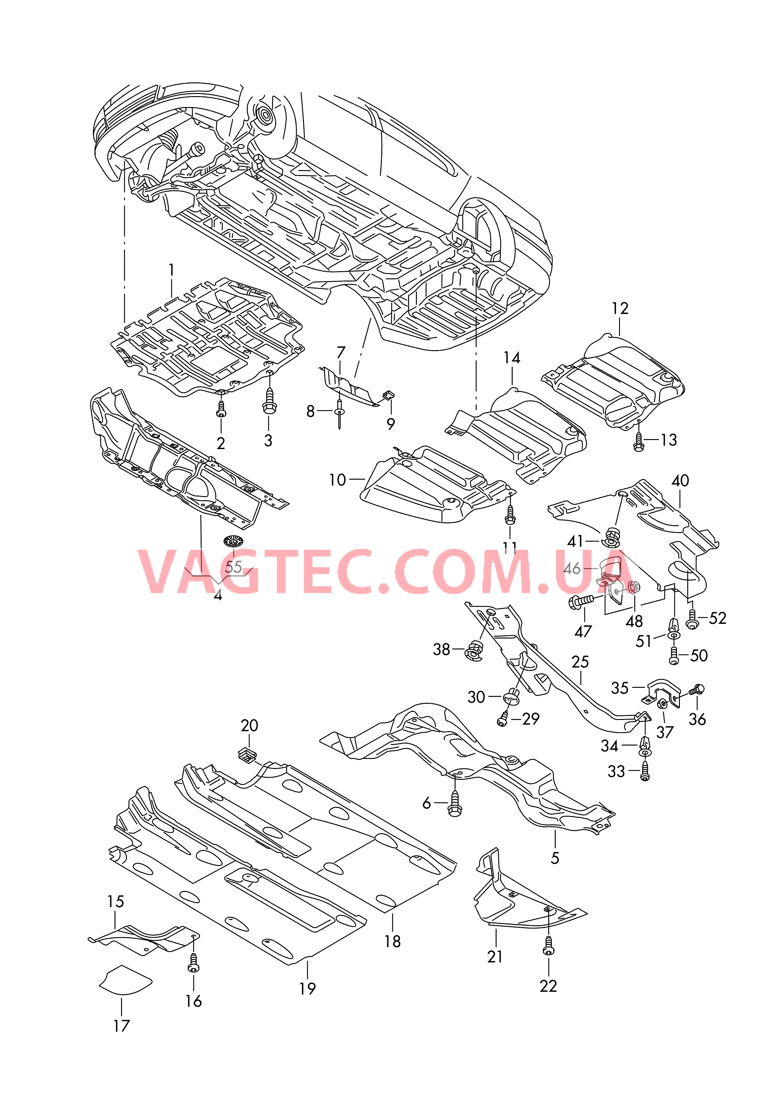 Облицовка Панель пола  для VOLKSWAGEN Passat 2006