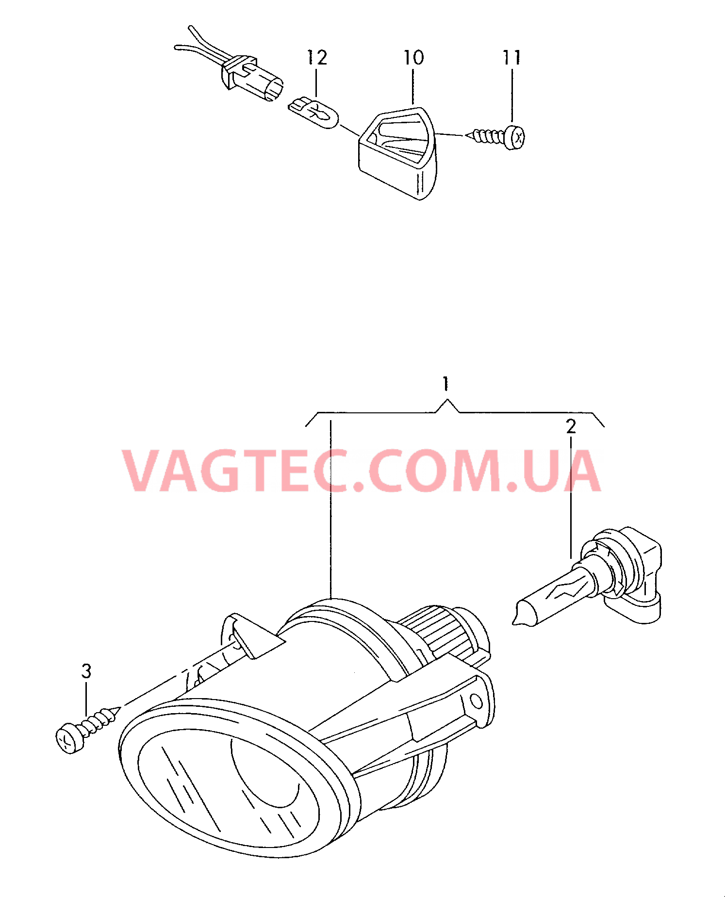 Галоген. противотуманная фара Фонарь рассеянного освещения  для VOLKSWAGEN Passat 2007