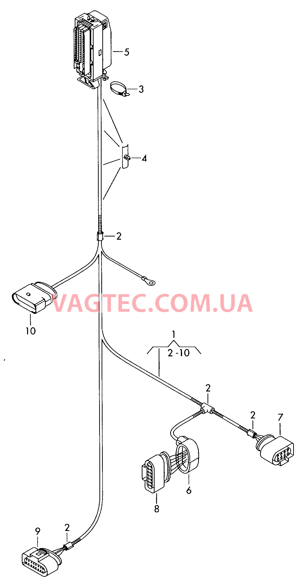 Жгут проводов для АКП  для VOLKSWAGEN Passat 2007