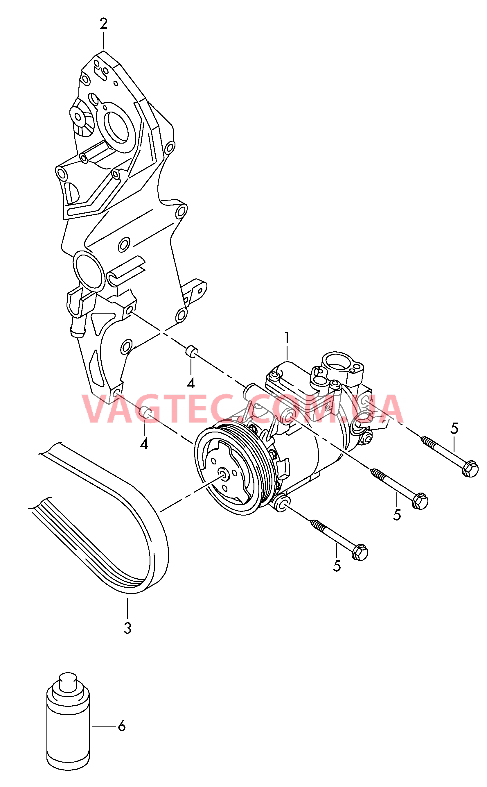Компрессор климатической уст. Детали соединительные и крепежные для компрессора  для VOLKSWAGEN Passat 2018