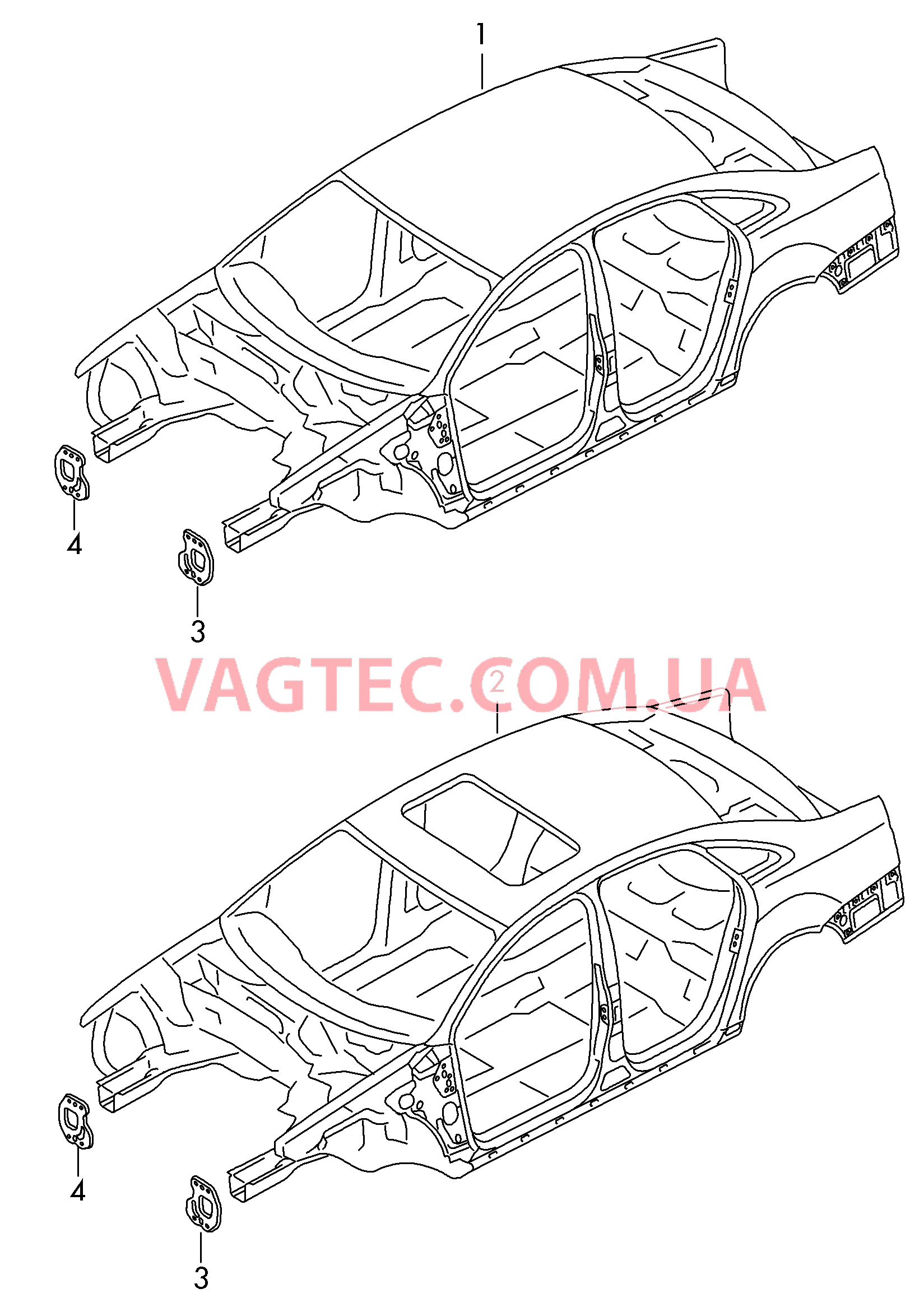 Кузов При заказе сделать запрос.  для VOLKSWAGEN Passat 2014