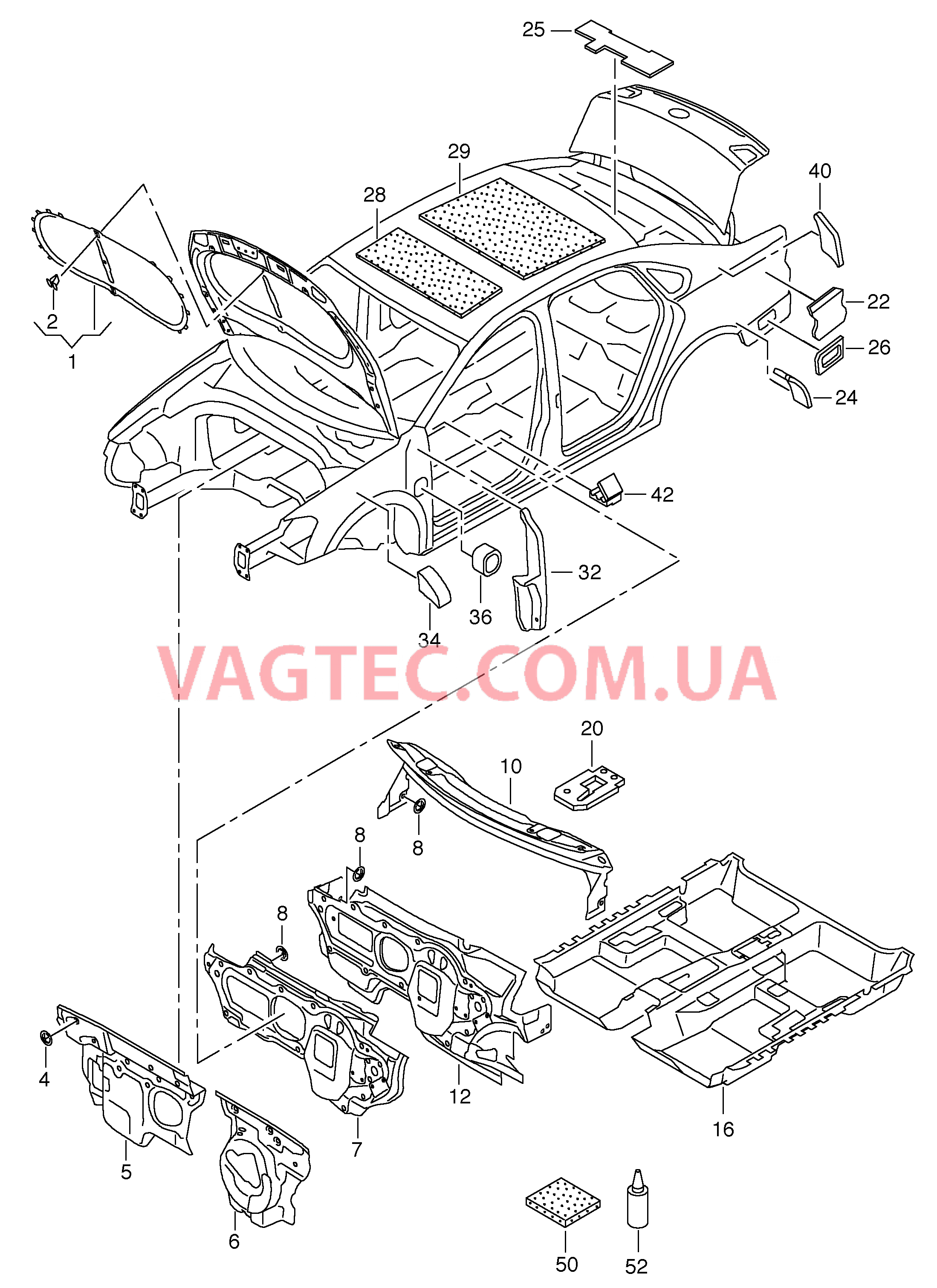 Изоляции  для VOLKSWAGEN Passat 2014