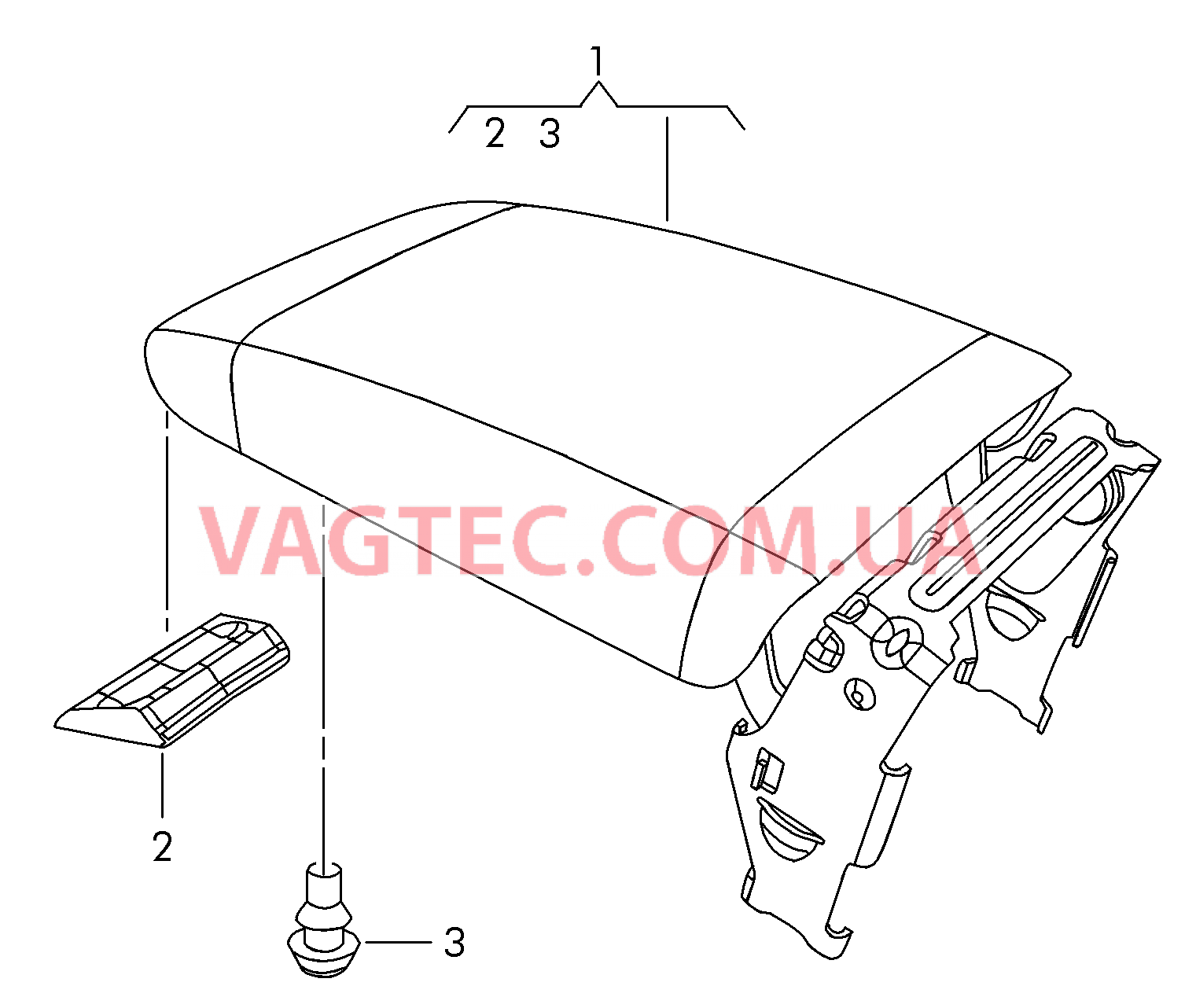 Подлокотник  для VOLKSWAGEN Jetta 2015