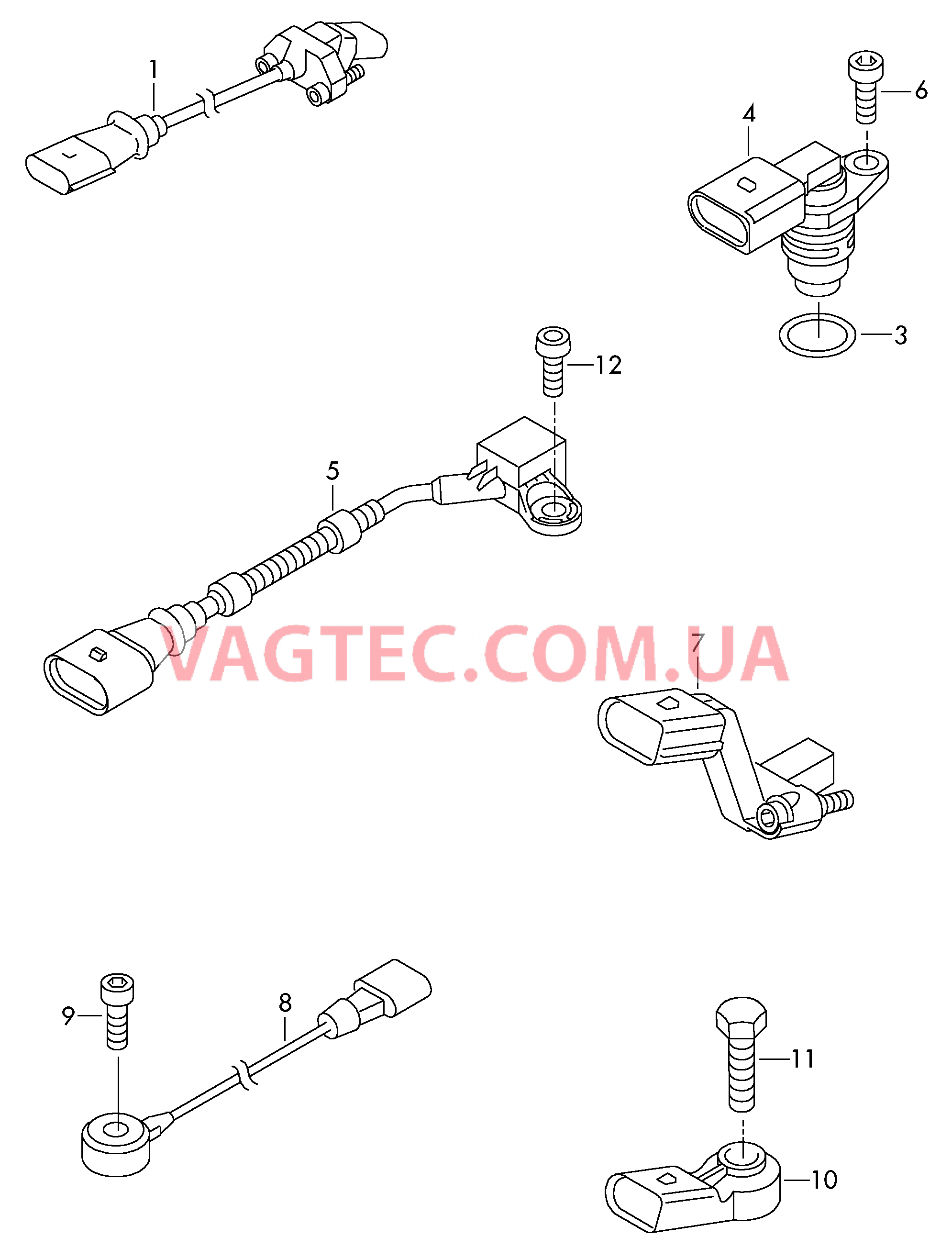 Датчик импульсов Датчик детонационного сгорания  для VOLKSWAGEN Passat 2013