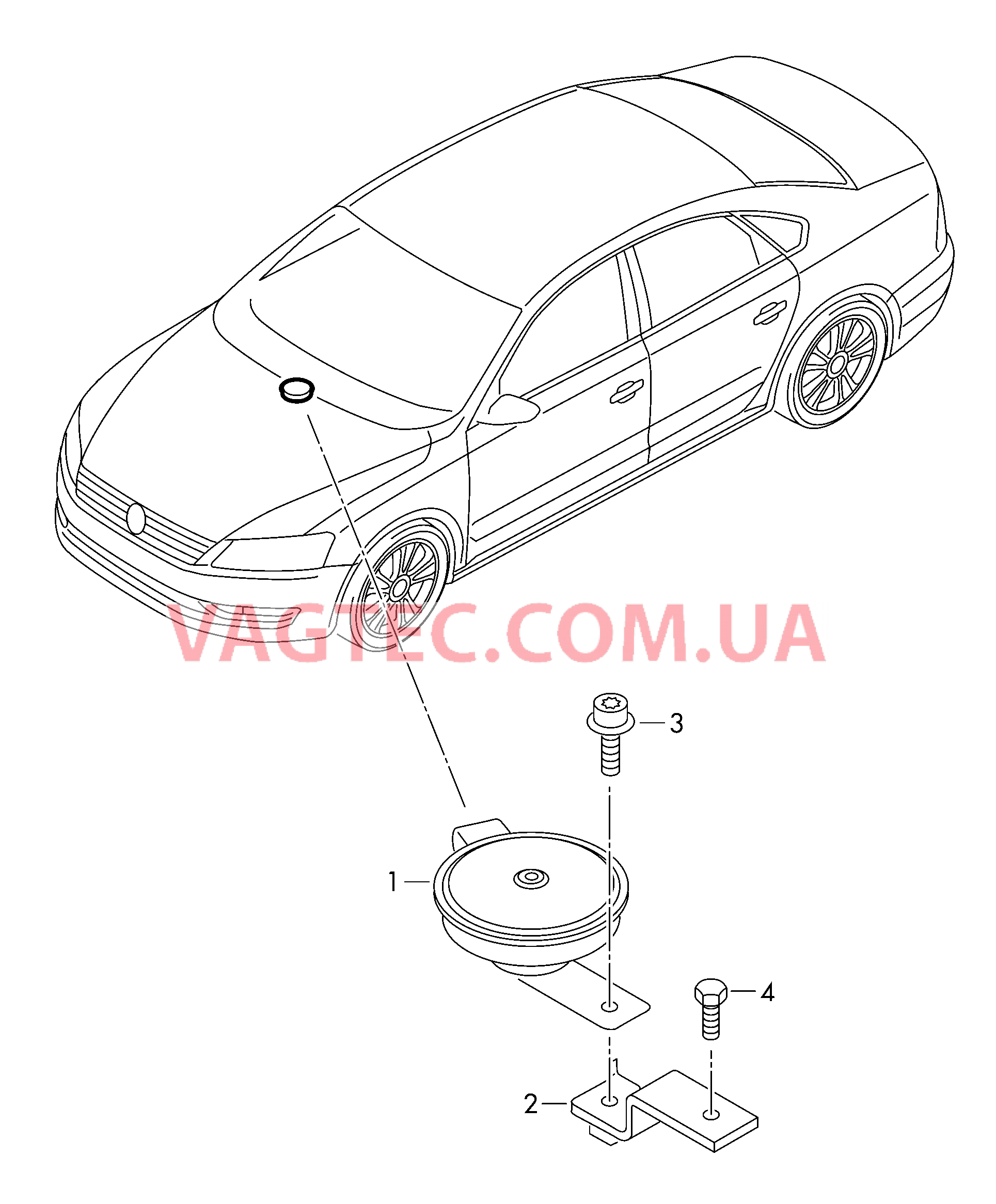 Противоугонная система  для VOLKSWAGEN Passat 2014