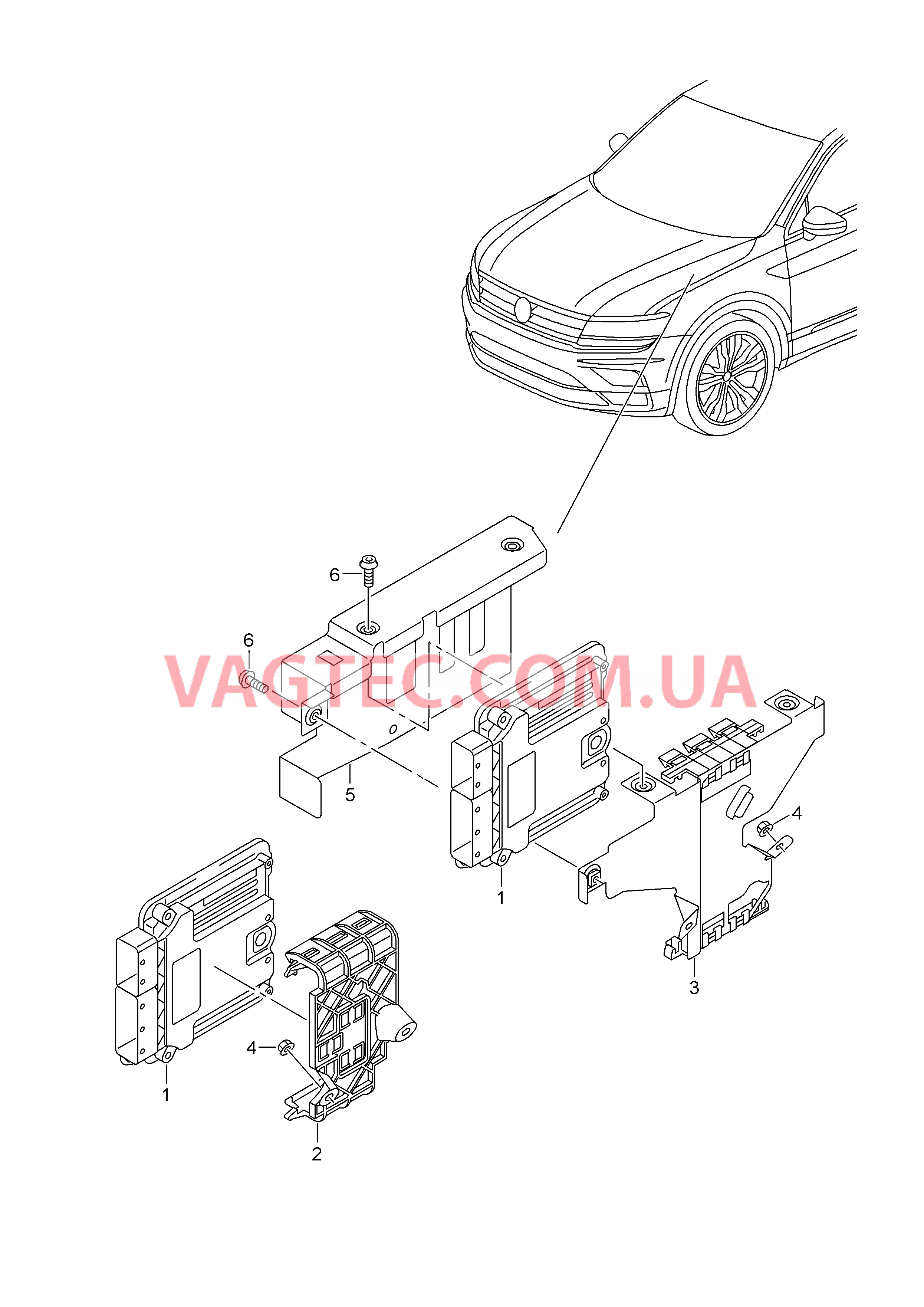 БУ дизельного двигателя Крепёжные детали  для VOLKSWAGEN Tiguan 2016-1