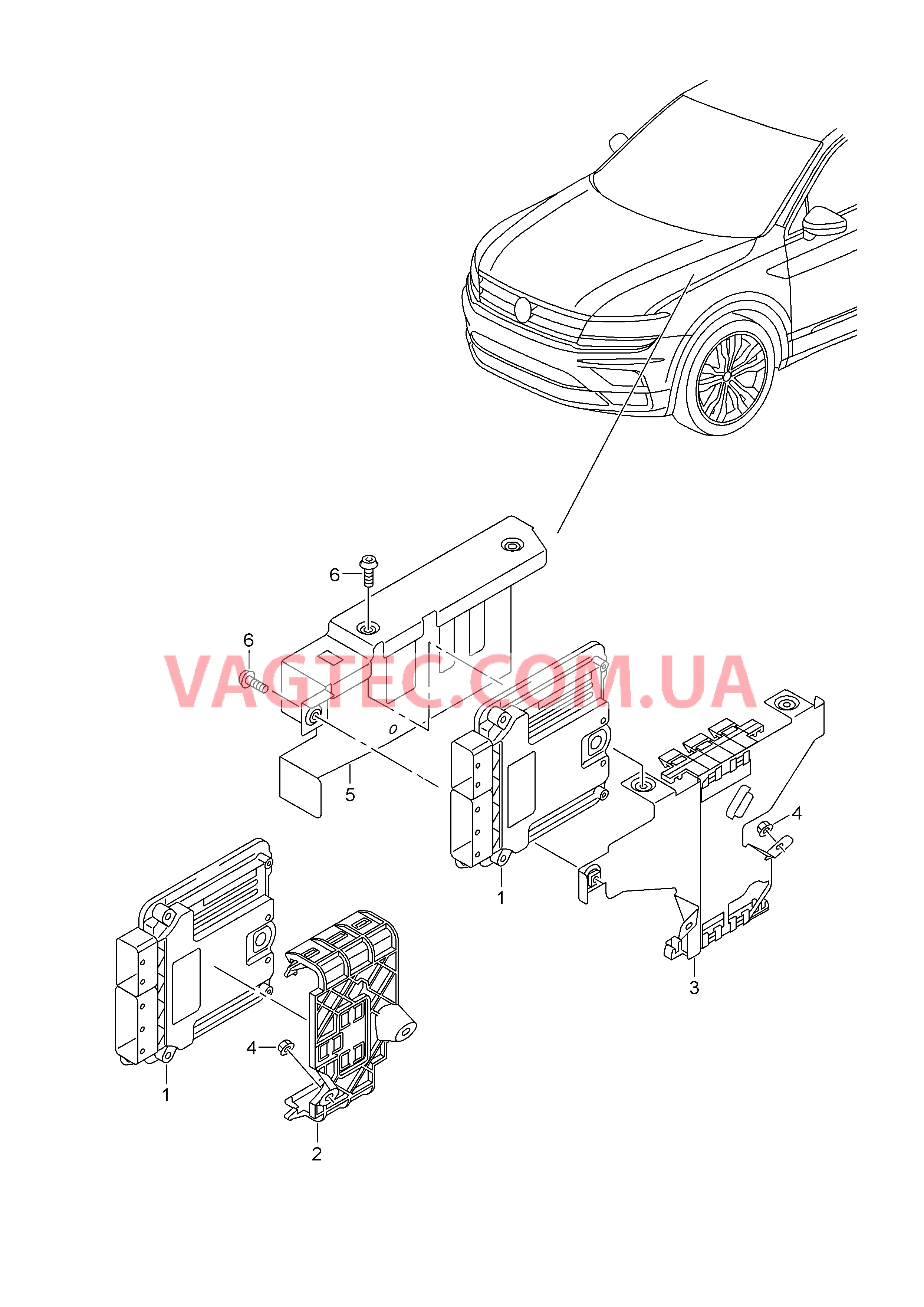 БУ дизельного двигателя Крепёжные детали  для VOLKSWAGEN TIGL 2018