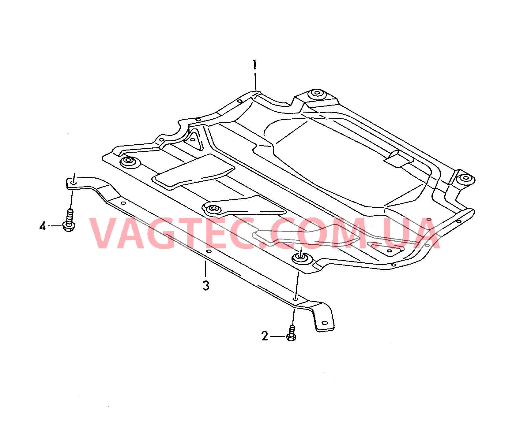 Защита картера двигателя  для VOLKSWAGEN Tiguan 2012