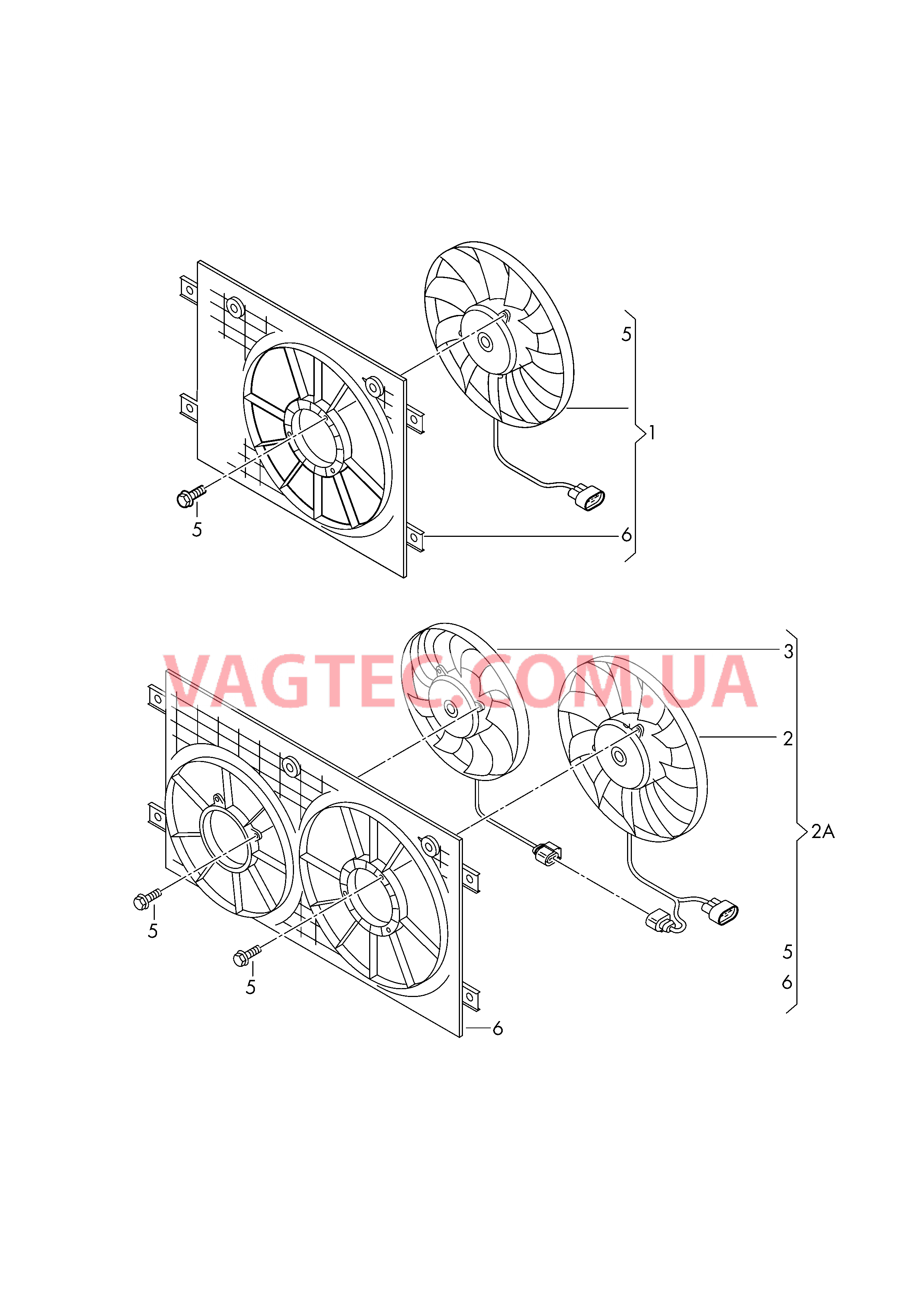 Вентилятор радиатора  для VOLKSWAGEN Tiguan 2017-1