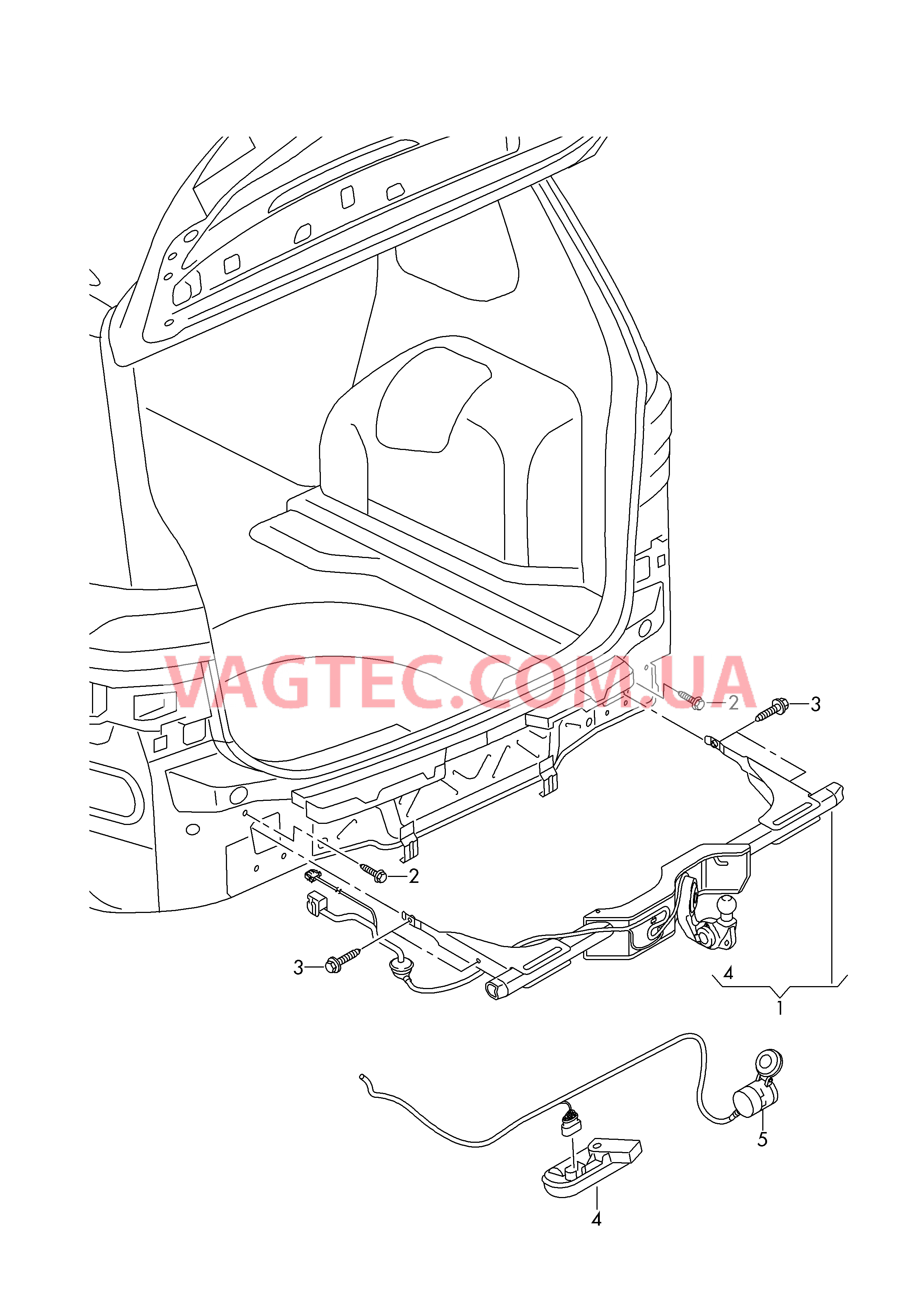 Траверса  для VOLKSWAGEN Touran 2018