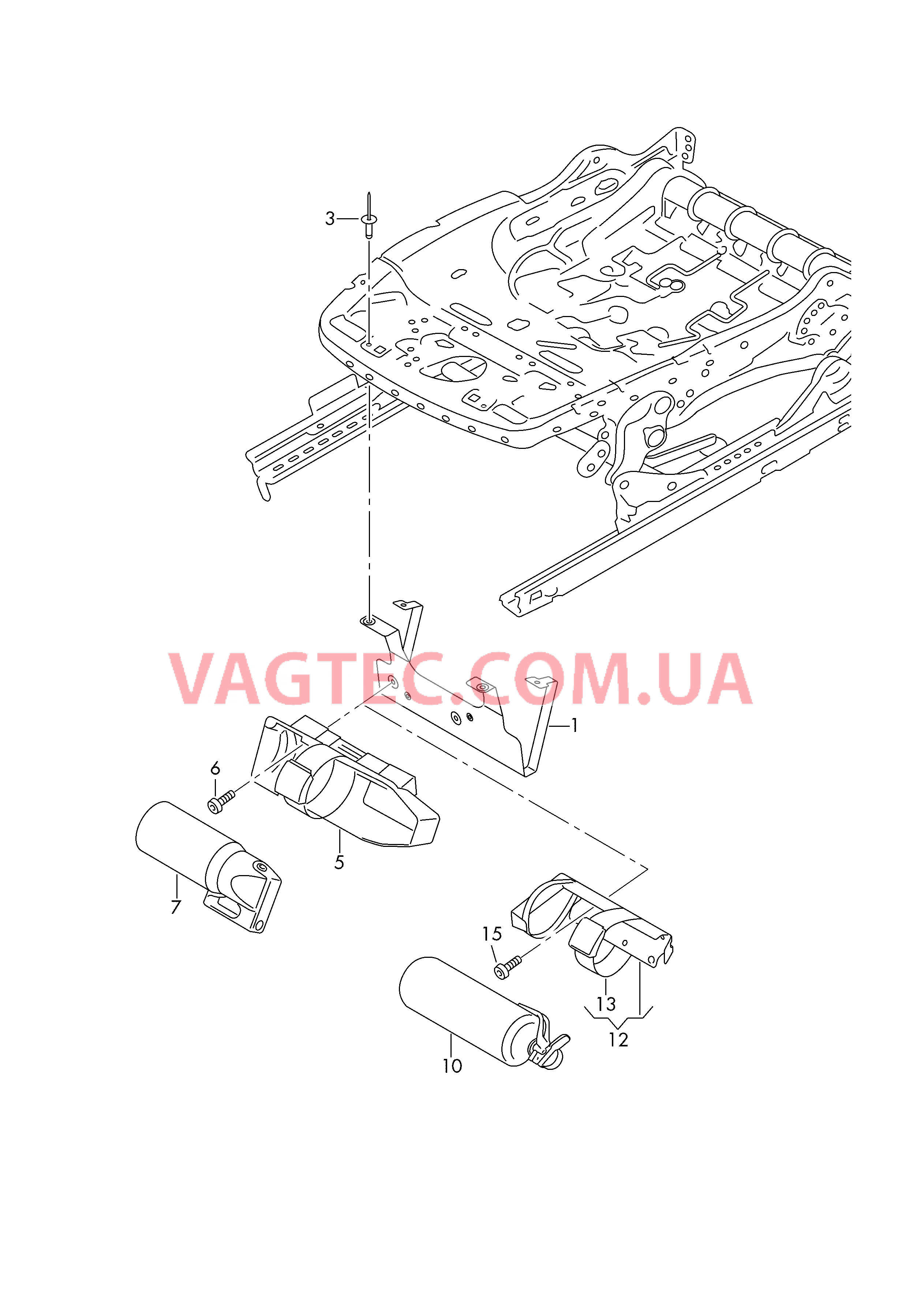 Огнетушители Держатель для огнетушителя  для VOLKSWAGEN TIGL 2018