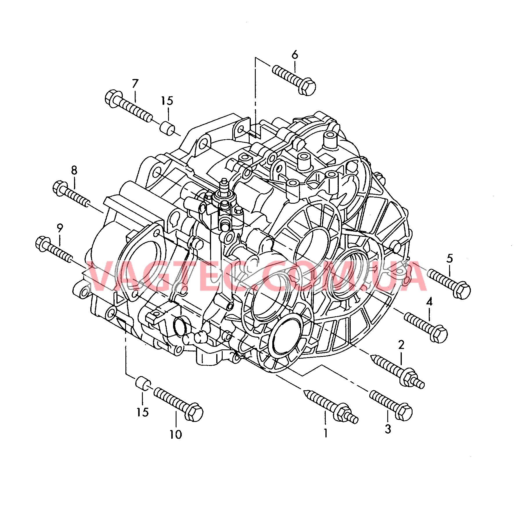 Детали крепления для двигателя и КП  6-ступ. механическая КП для полного привода  для VOLKSWAGEN Tiguan 2014