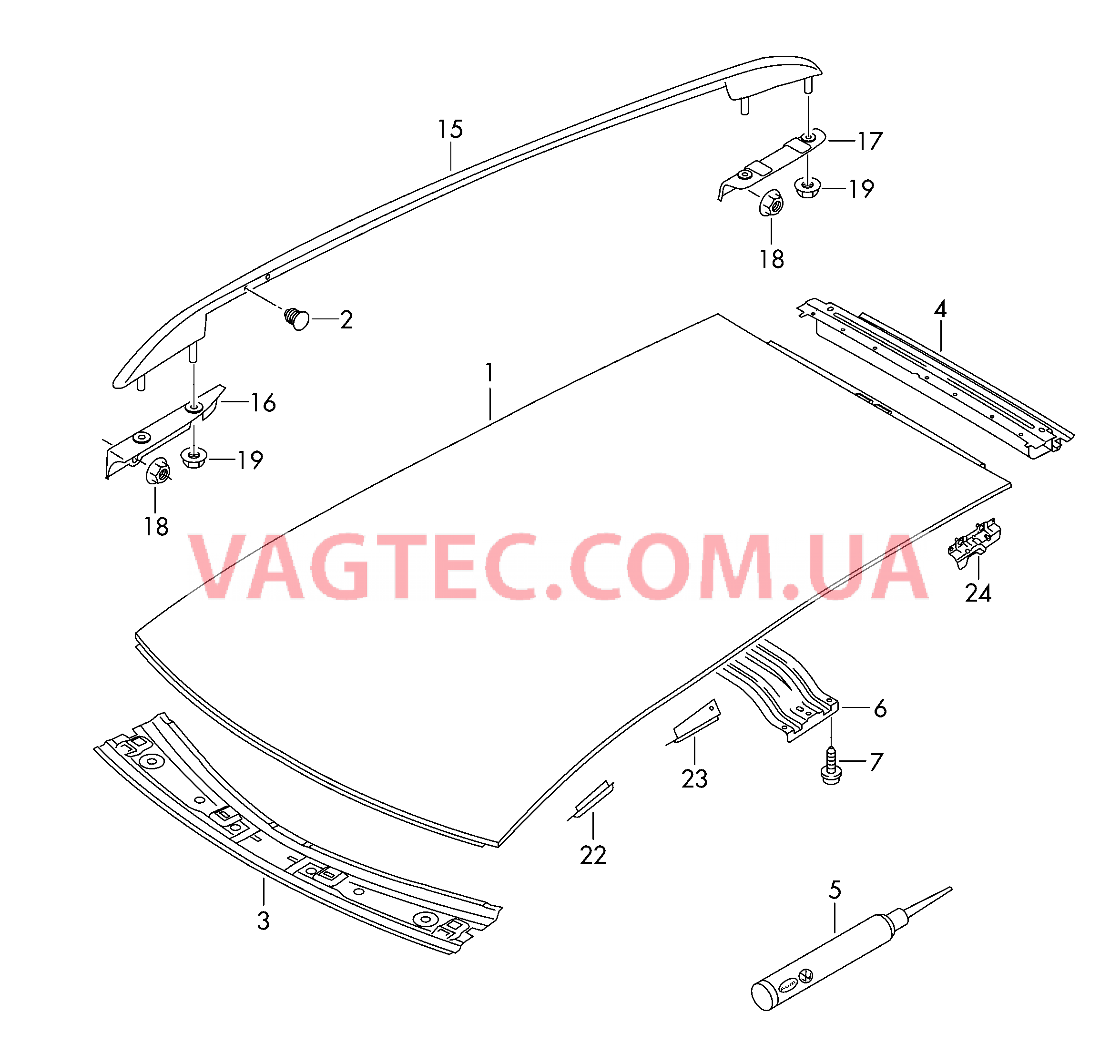 Крыша, Релинг на крыше для VW TIGUAN   для VOLKSWAGEN Tiguan 2008