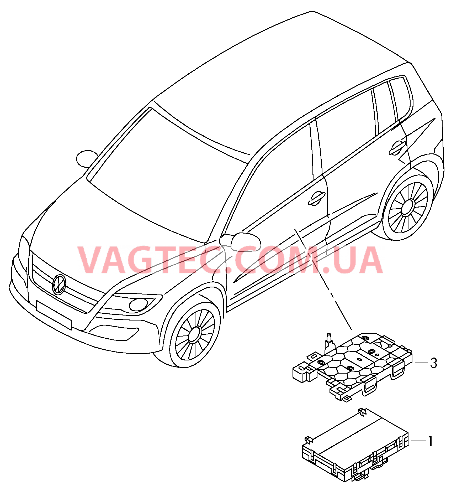 БУ регулировки положения подушки и спинки сиденья  для VOLKSWAGEN Tiguan 2009