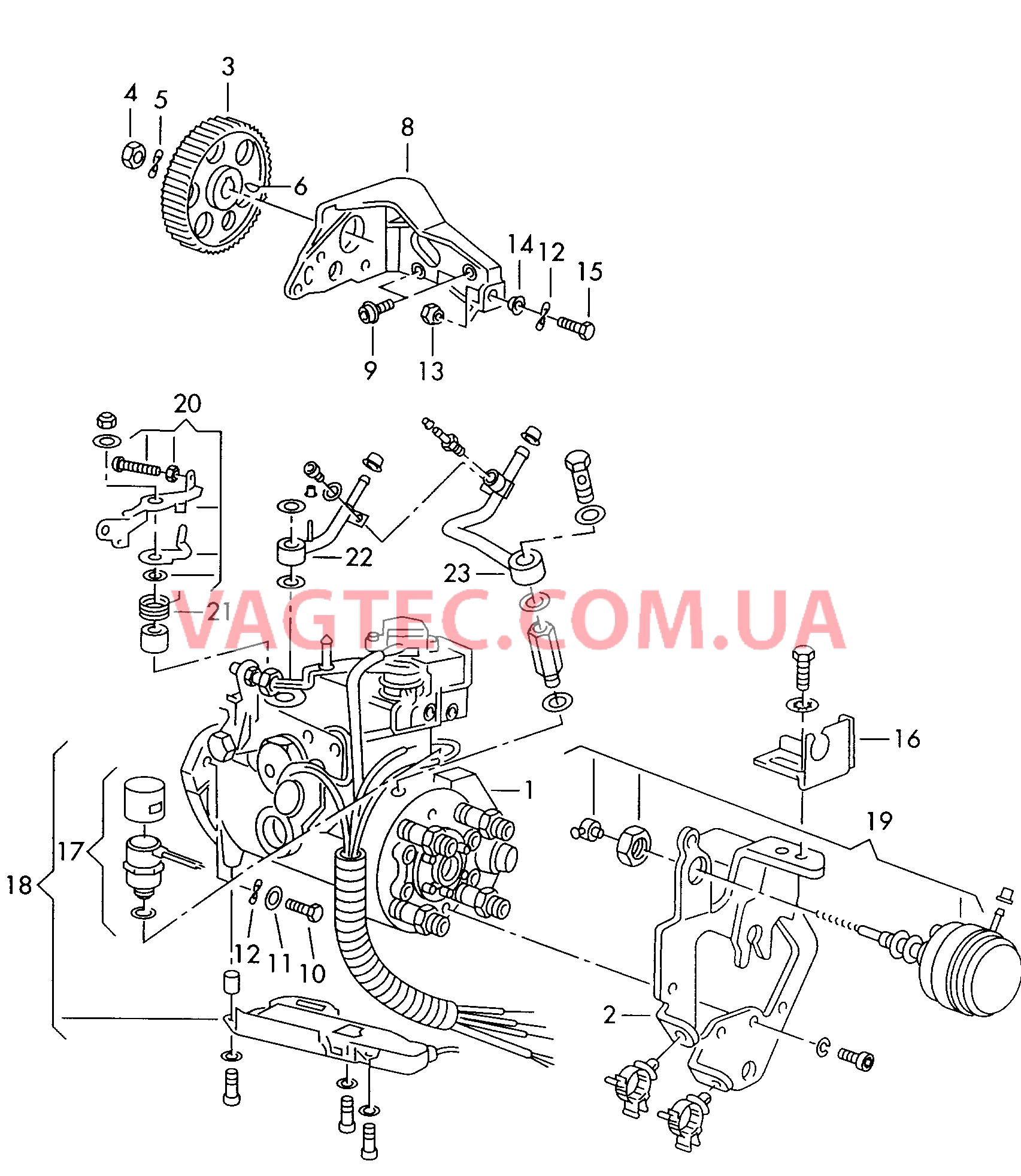 ТНВД  для VOLKSWAGEN Polo 2000-1