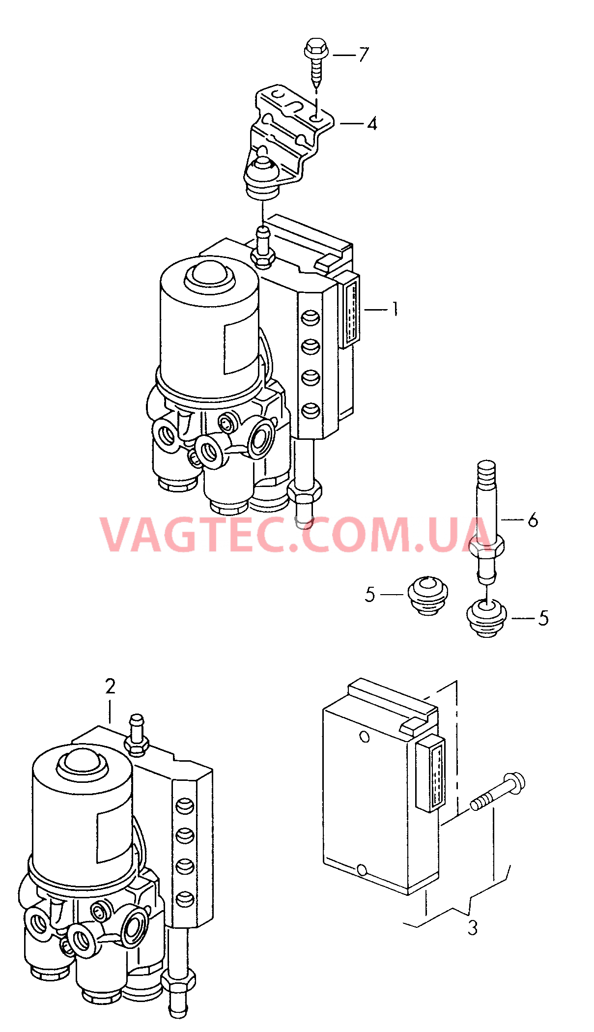 Cистема-ABS-  F  >> 6N-VW030 000* F             >> 6N-VY050 000* для VOLKSWAGEN Polo 2000