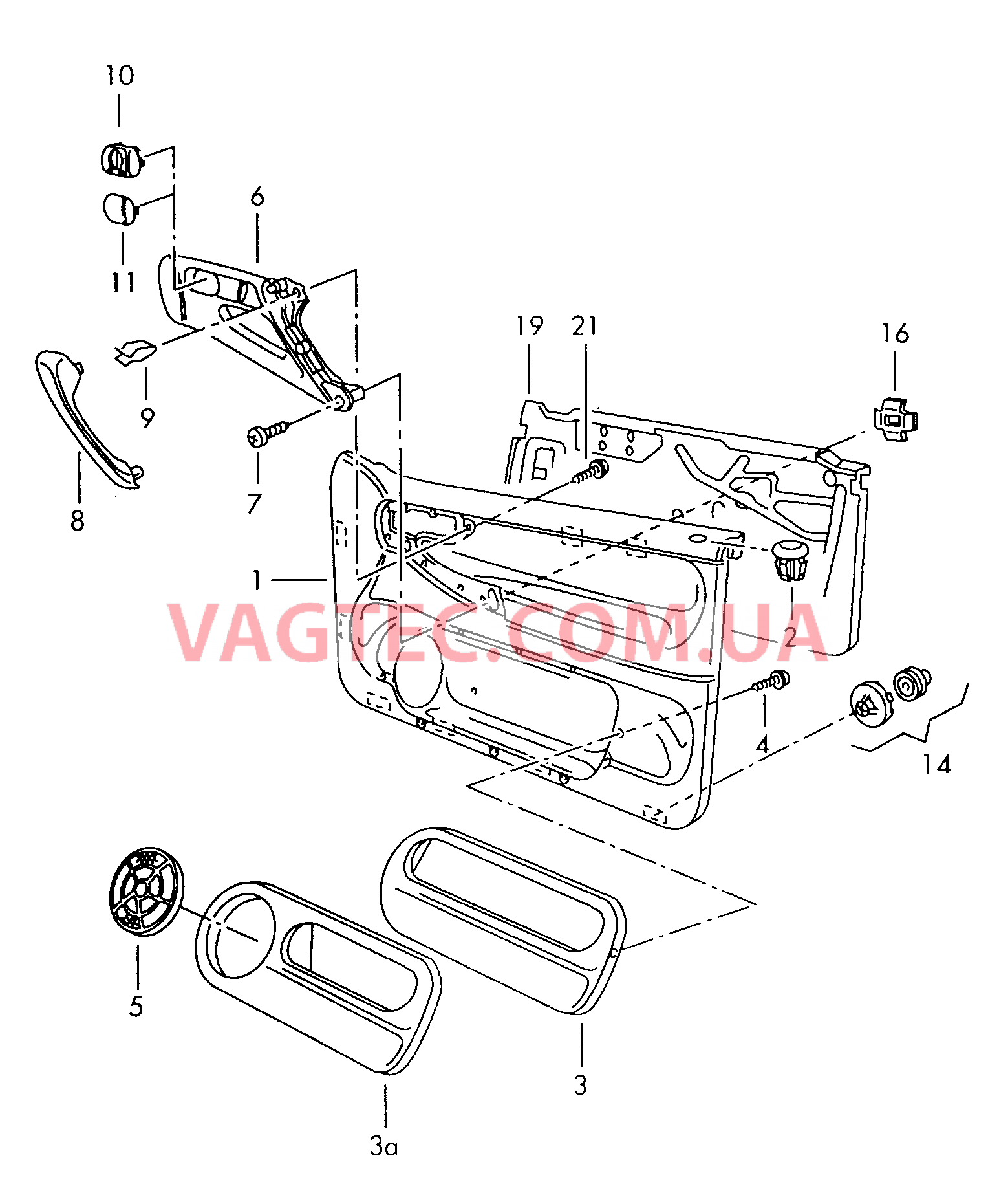 Обшивки дверей для VW РOLO   для VOLKSWAGEN Polo 2000