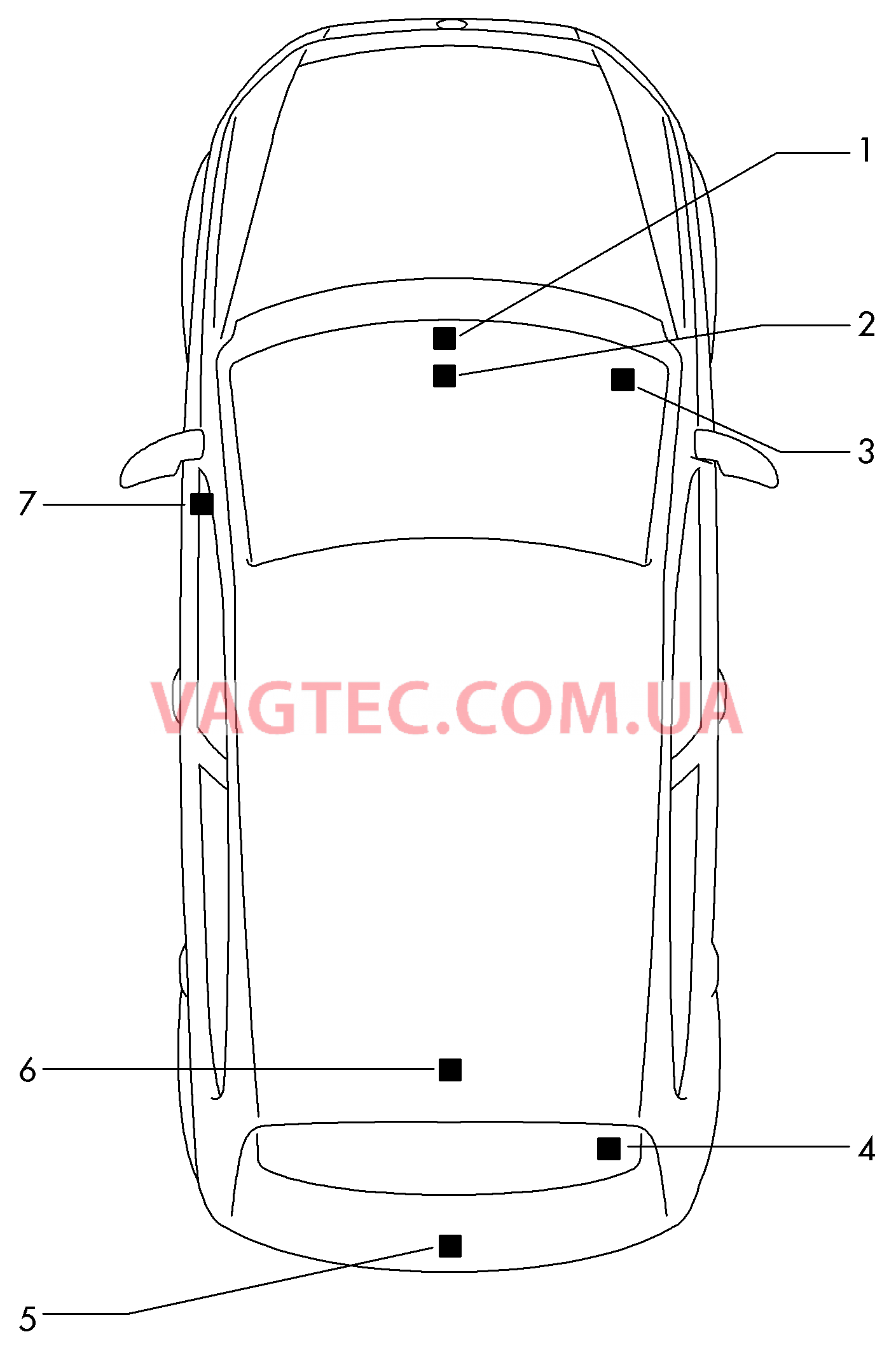 Cписок применения Cистема INFOTAINMENT  для VOLKSWAGEN Polo 2010v