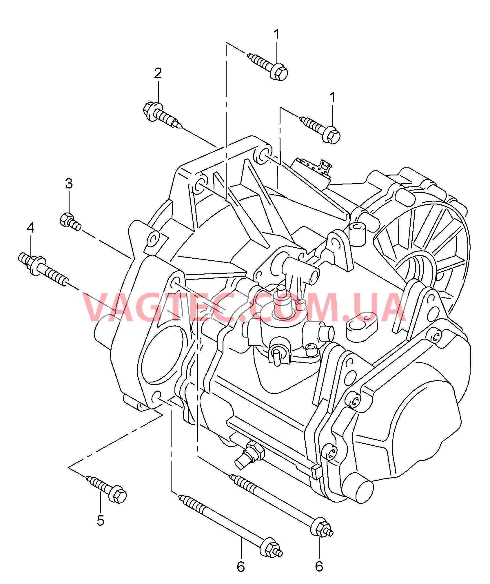 Детали крепления для двигателя и КП  для 5-ступ. механической КП  для VOLKSWAGEN AME 2017