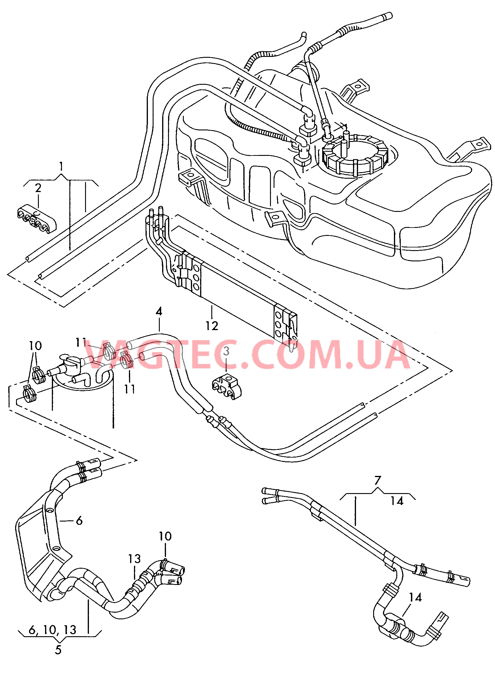 Топливопровод Топливный фильтр  для VOLKSWAGEN Polo 2001