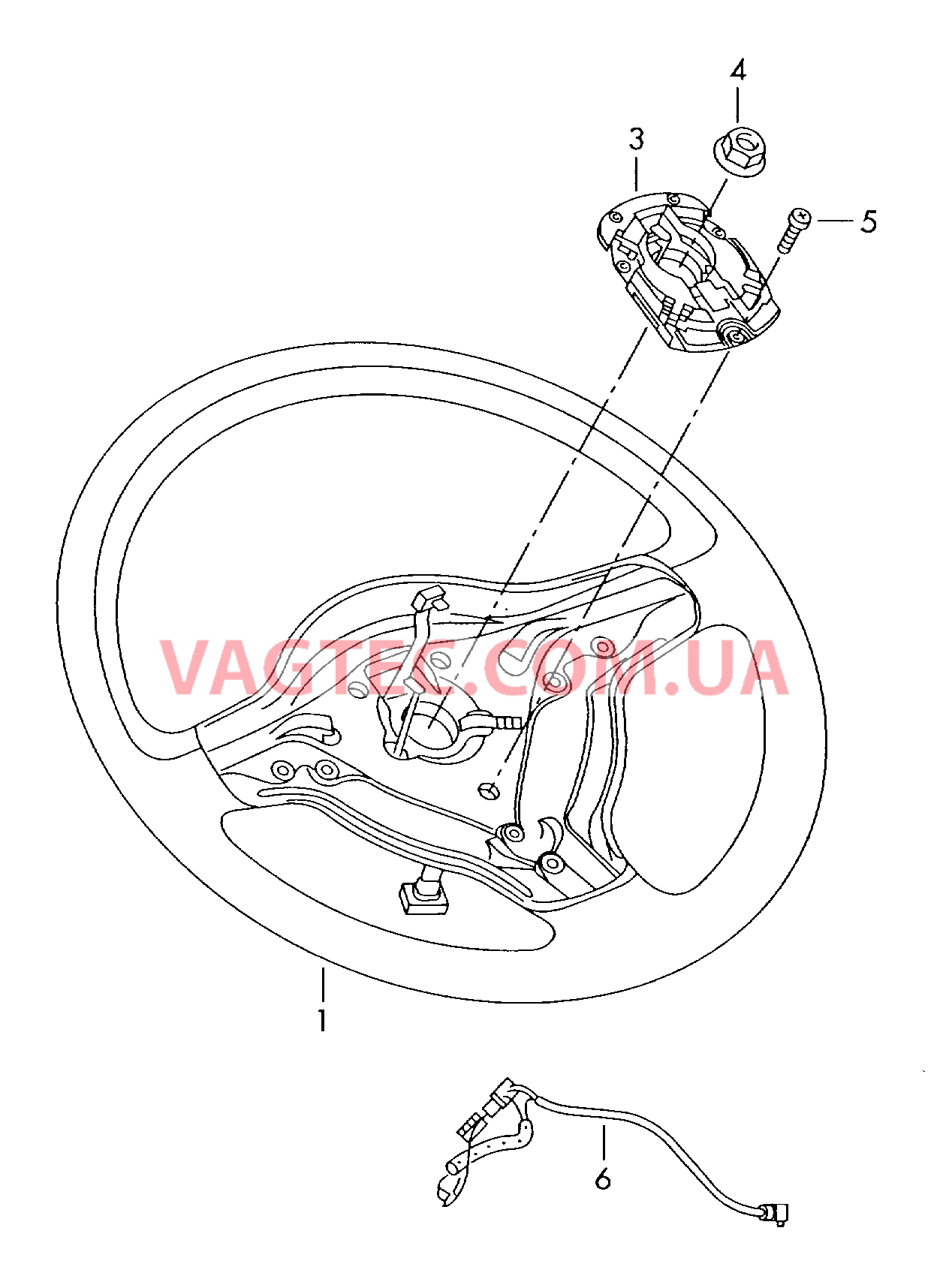 Рулевое колесо  для VOLKSWAGEN Polo 2001