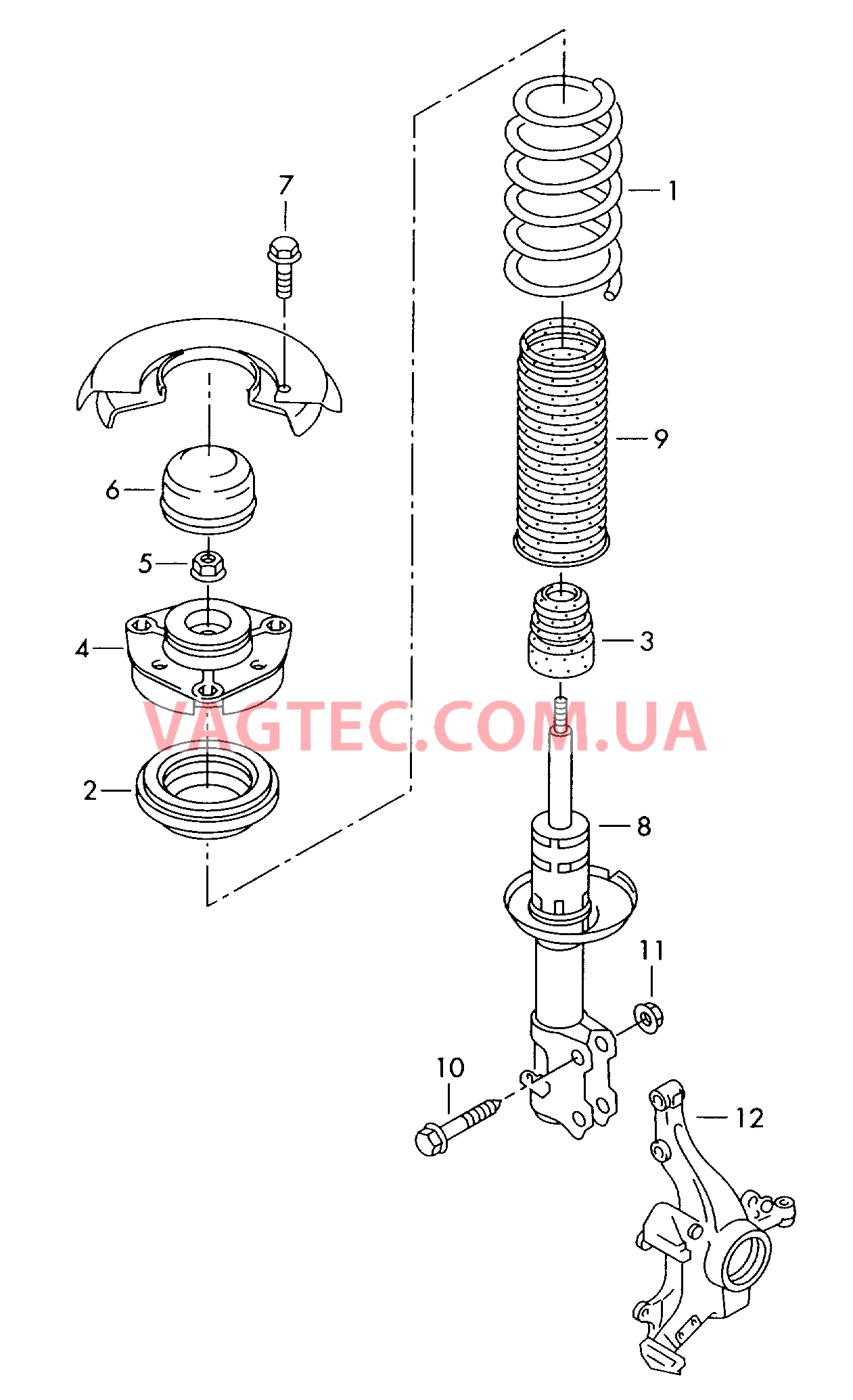 Подвеска Амортизатор  для VOLKSWAGEN Polo 2002