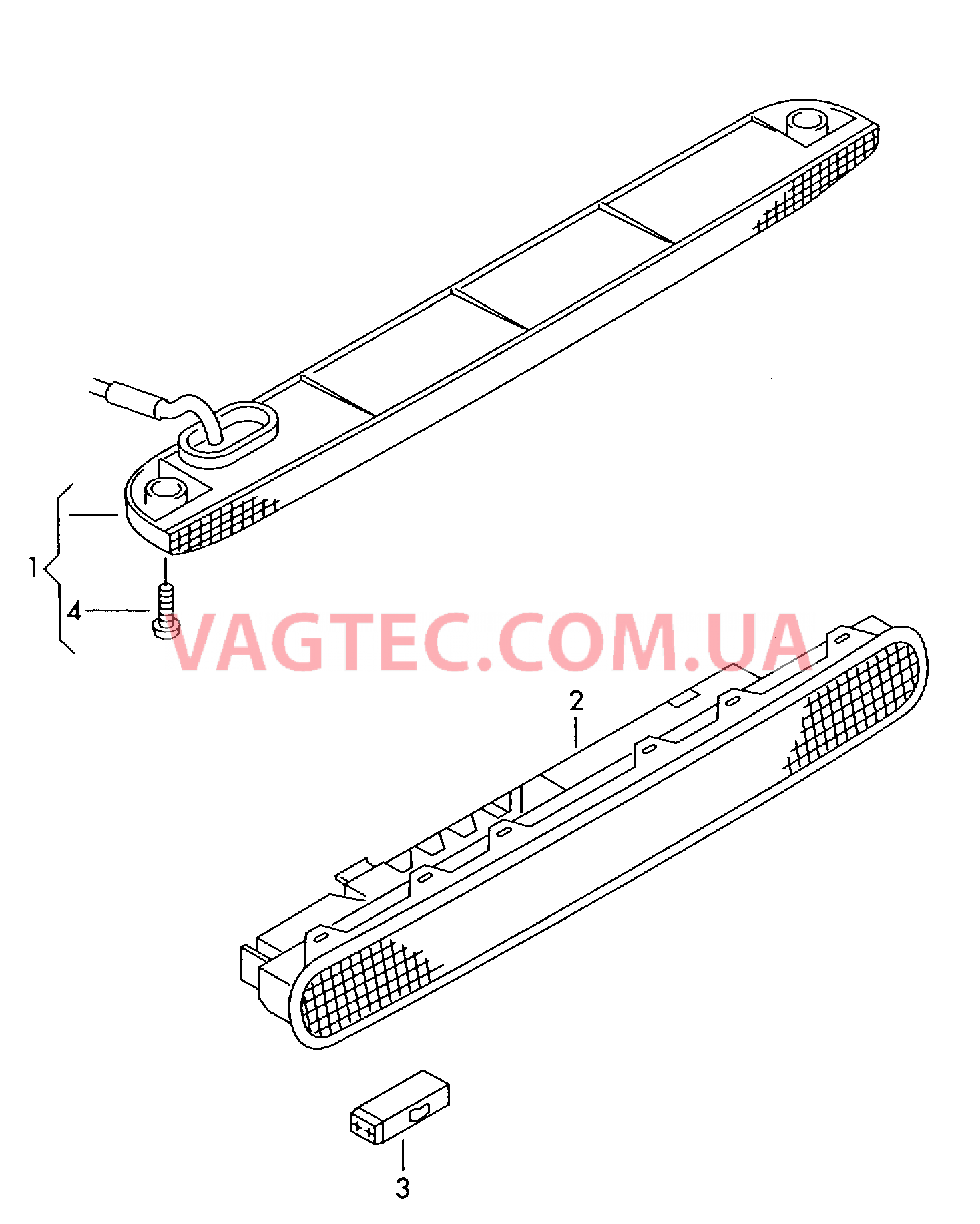 Верхний стоп-сигнал  для VOLKSWAGEN Polo 2000-2