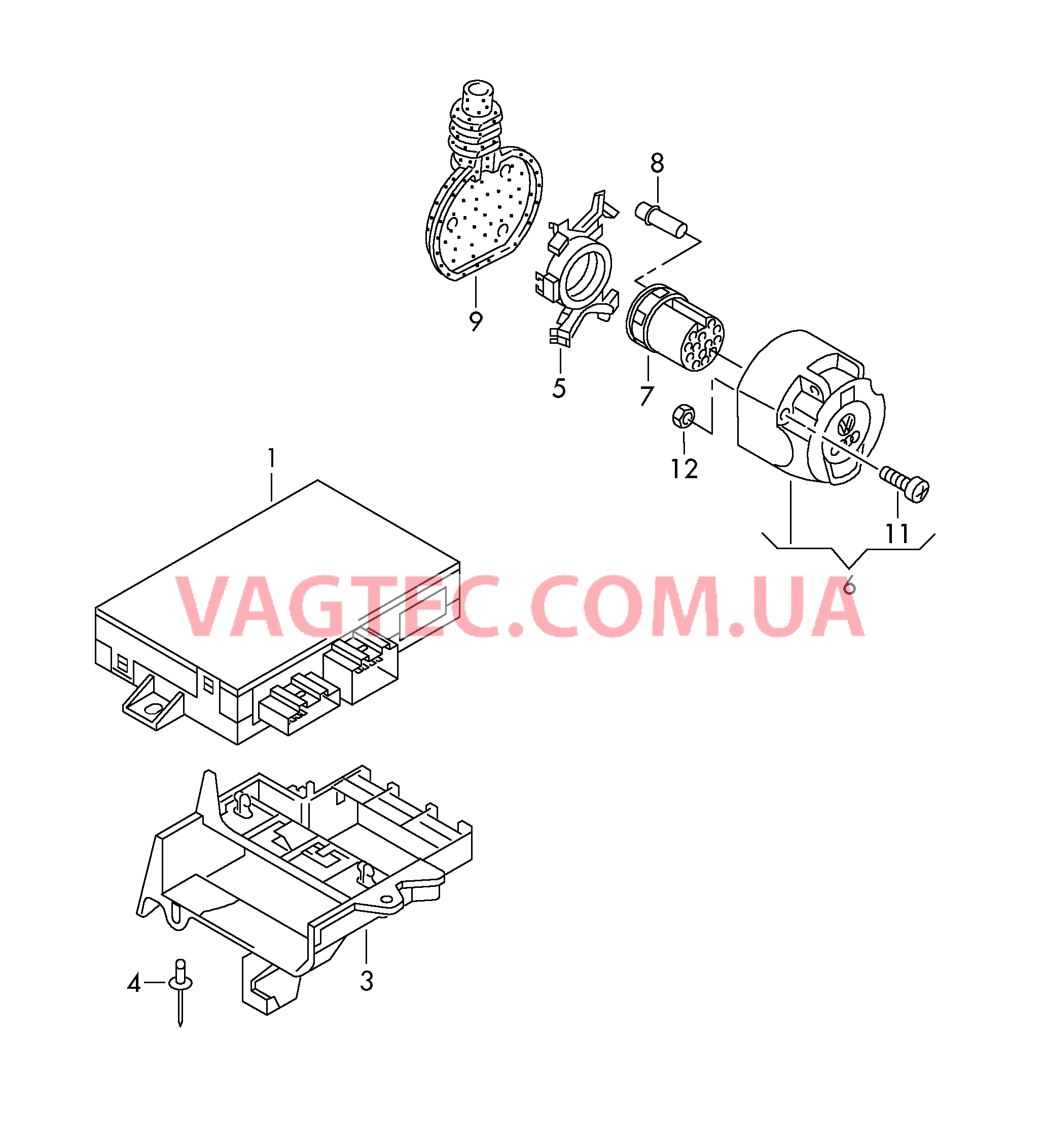 Электрические детали для прицепа  для VOLKSWAGEN Polo 2010-1