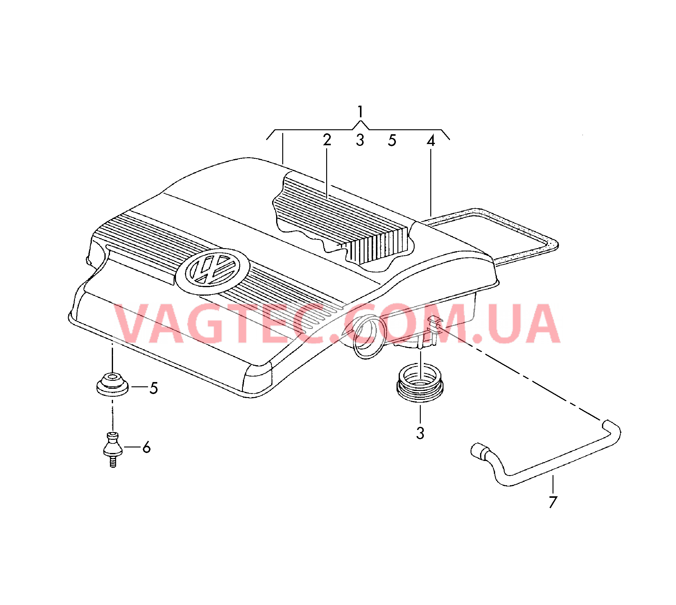 Возд. фильтр с сопутств. деталями  для VOLKSWAGEN Polo 2005-1