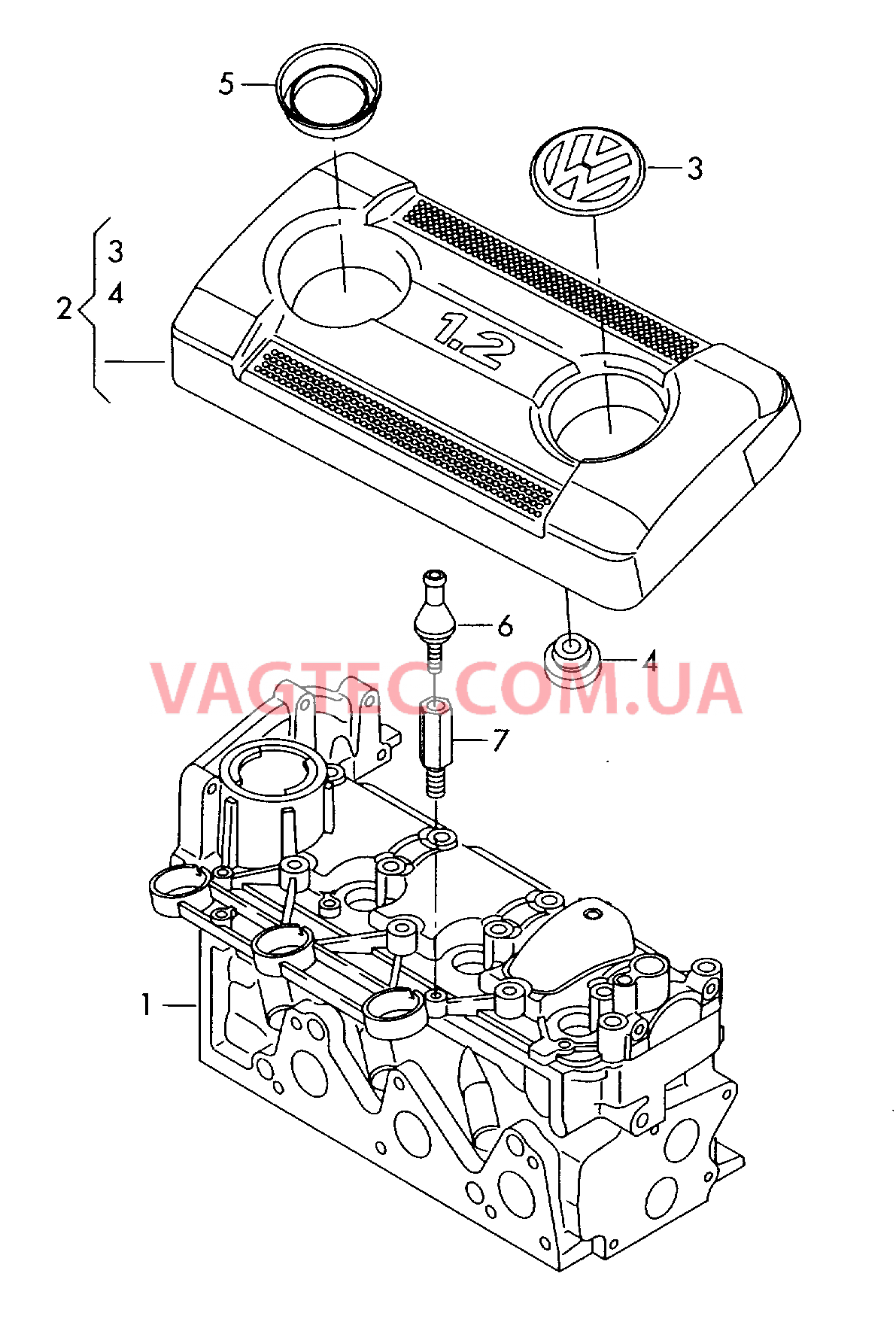 Защ. кожух впускн. коллектора  для VOLKSWAGEN Polo 2006