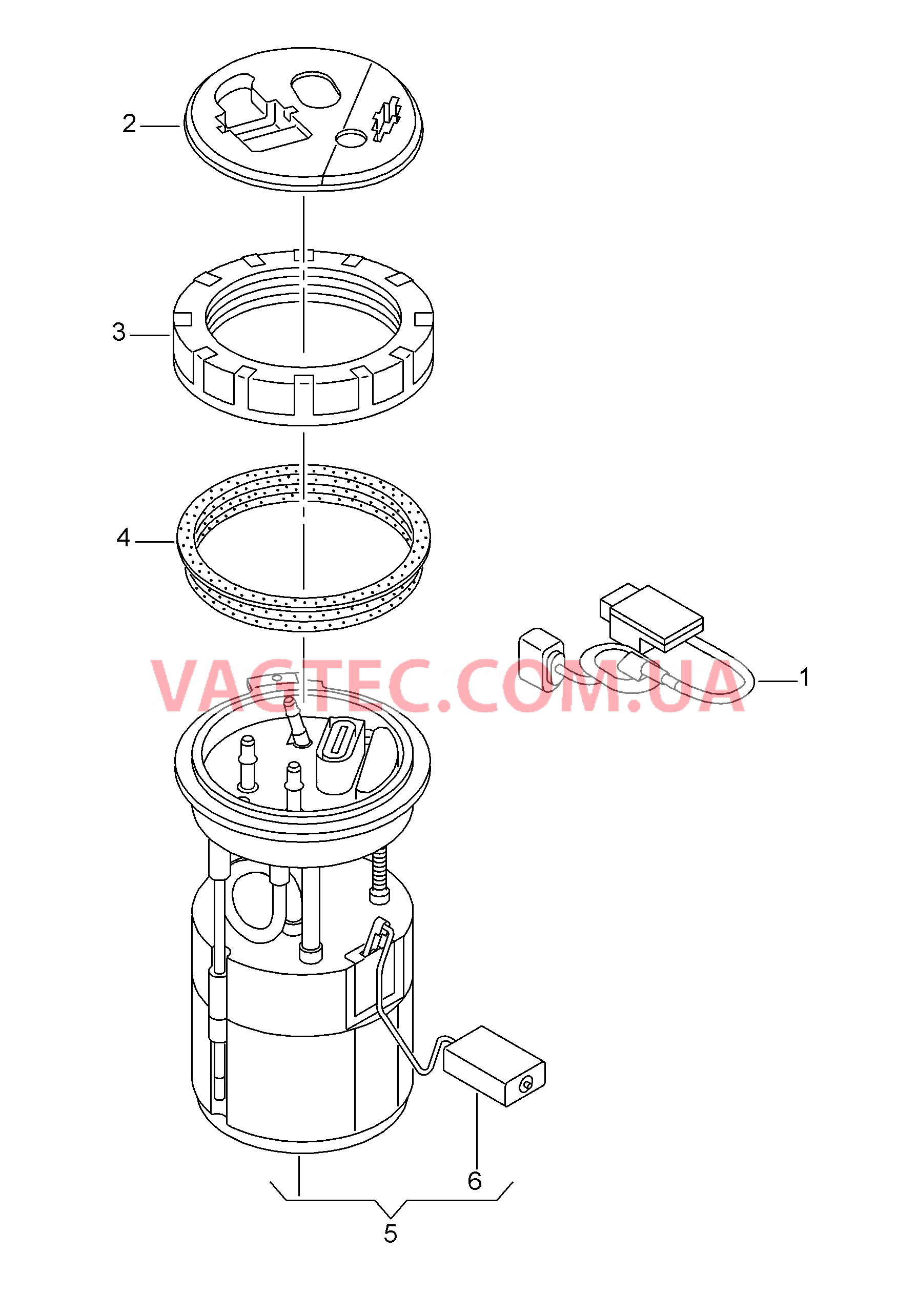 Модуль подачи топлива и датчик уровня топлива .  для VOLKSWAGEN Polo 2011-2