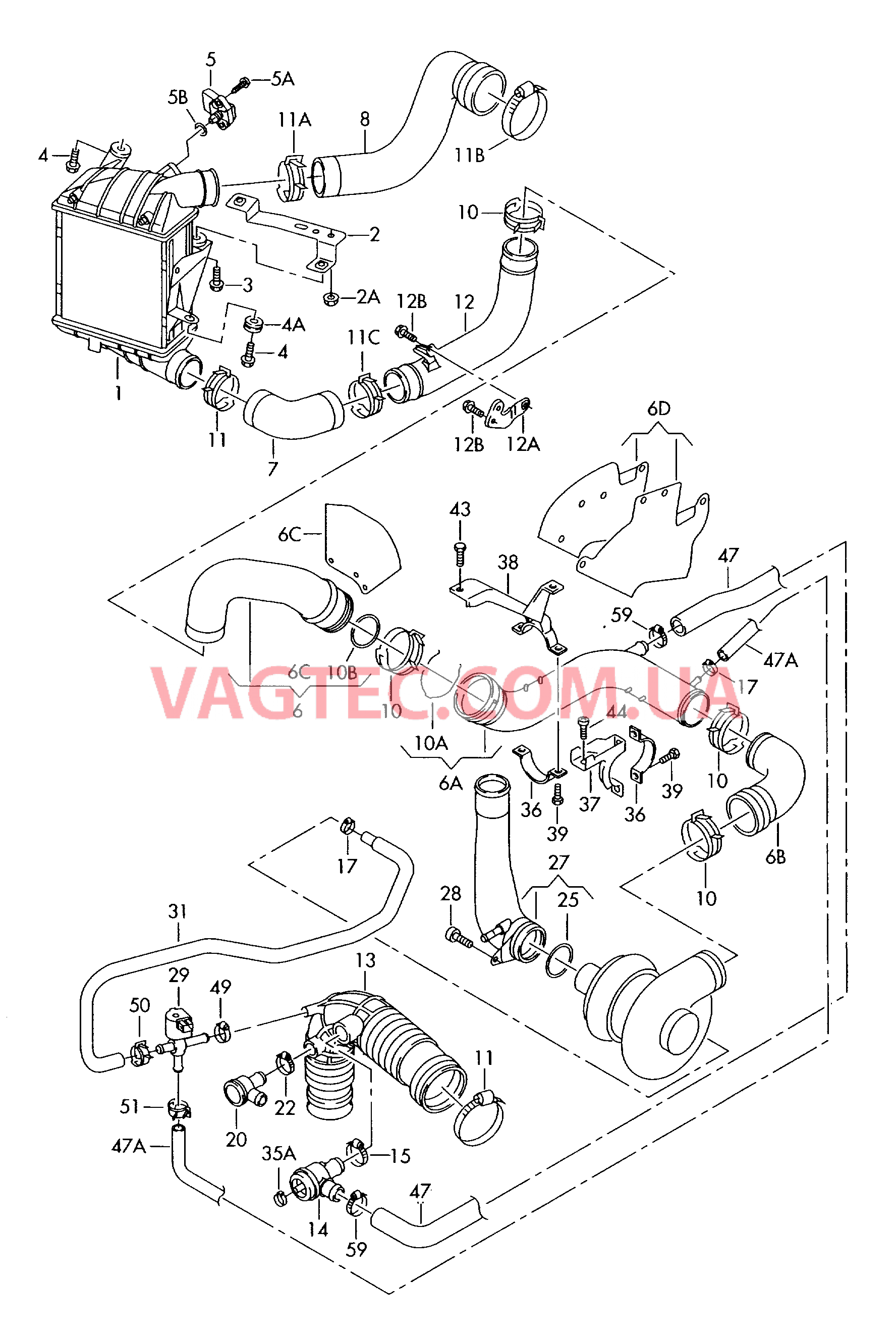 Охладитель наддув. воздуха  для VOLKSWAGEN Polo 2007