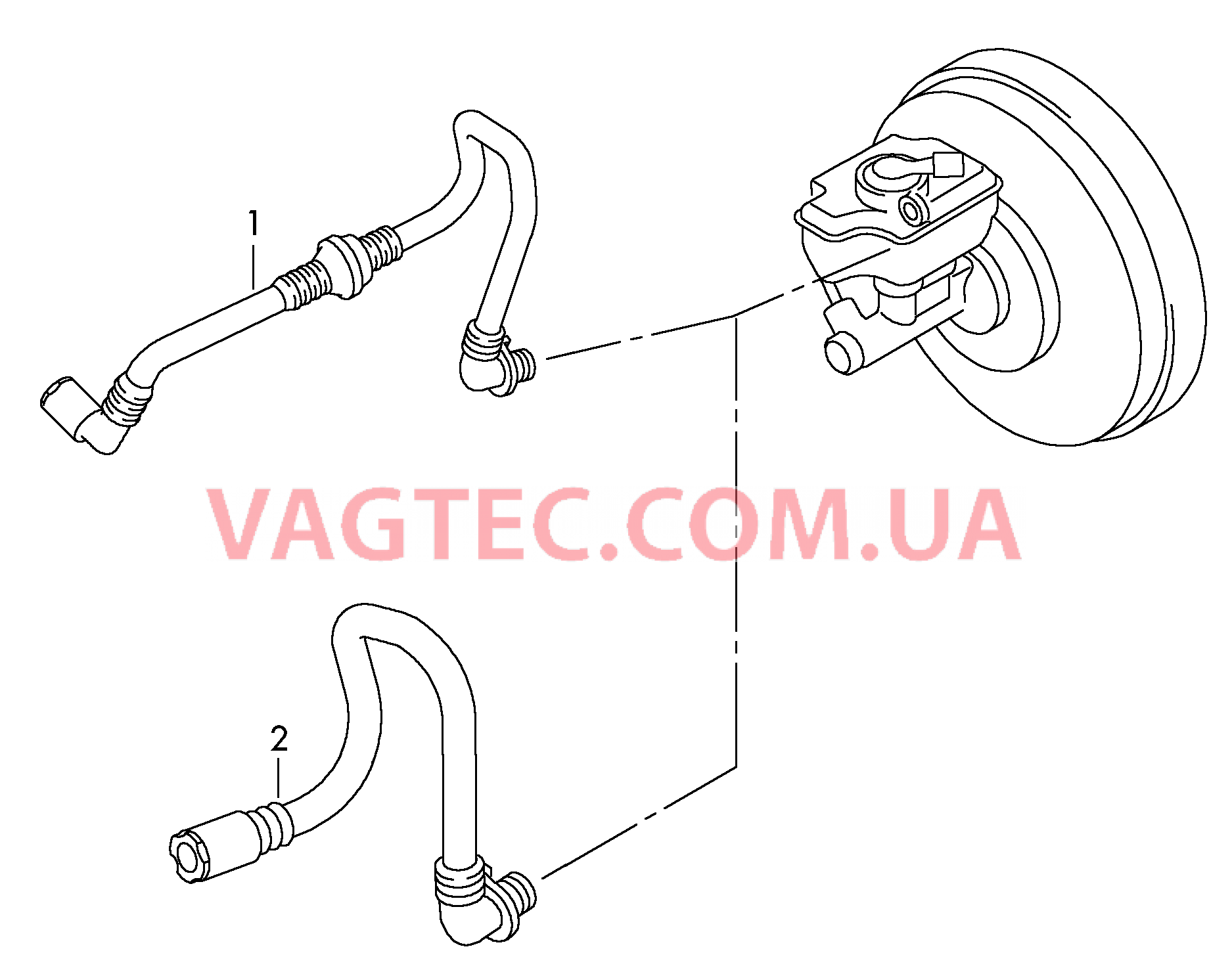 Вакуумные шланги для усилителя тормозного привода  для VOLKSWAGEN Polo 2014-1