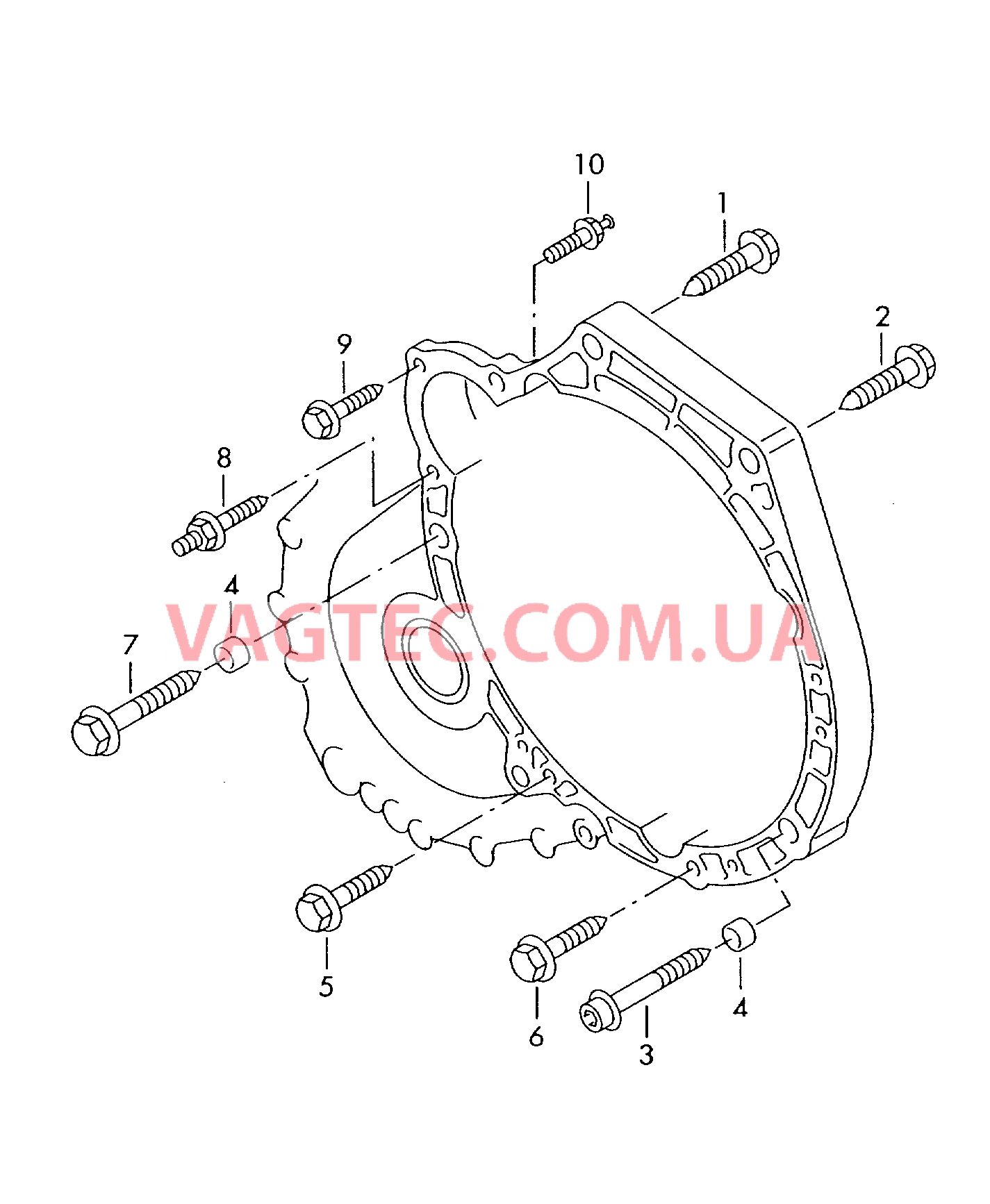 Детали крепления для двигателя и КП  для 4-ступенчатой АКП  для VOLKSWAGEN Polo 2005-1