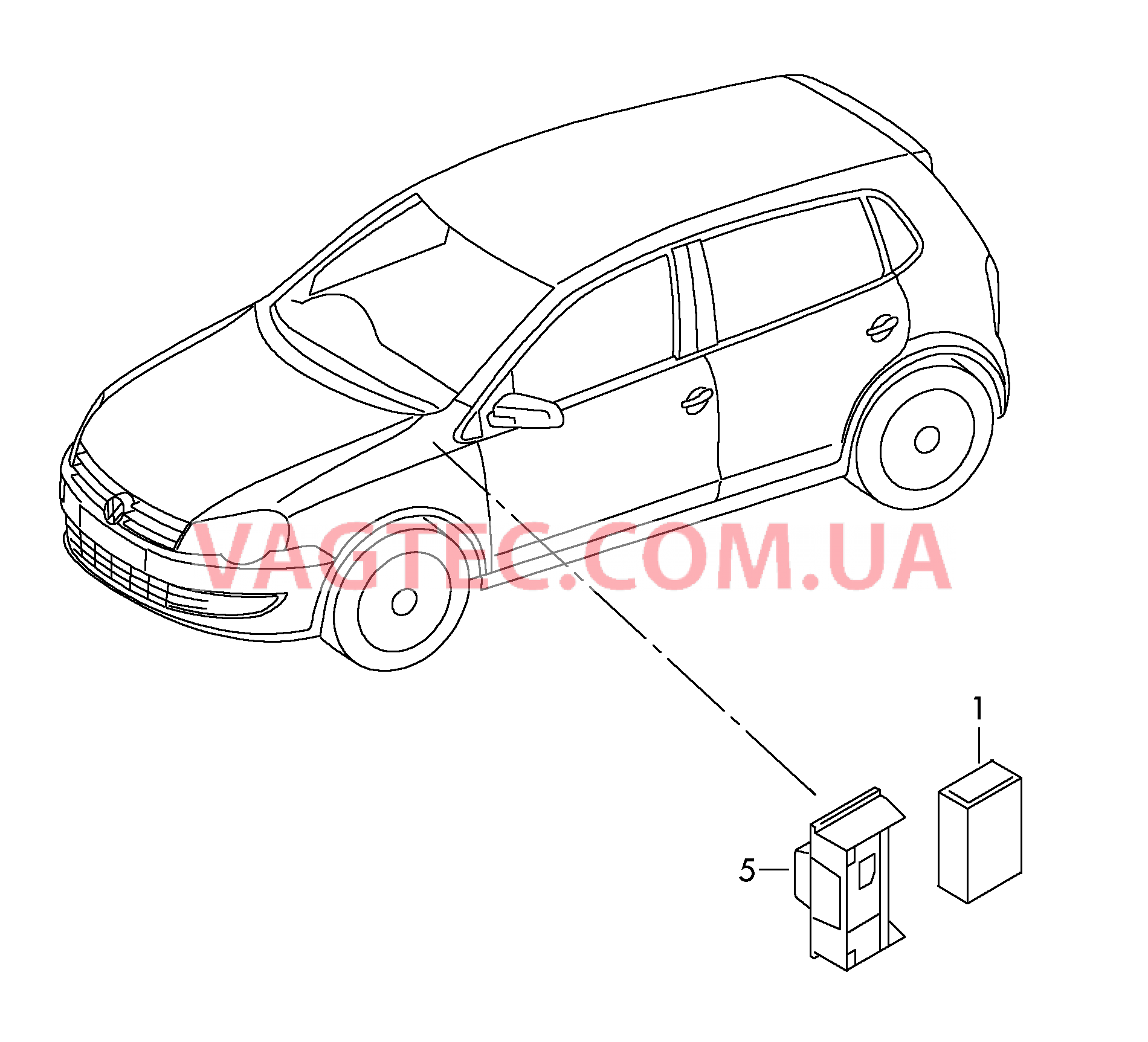 Центральный блок управления систем комфорта  для VOLKSWAGEN Polo 2010