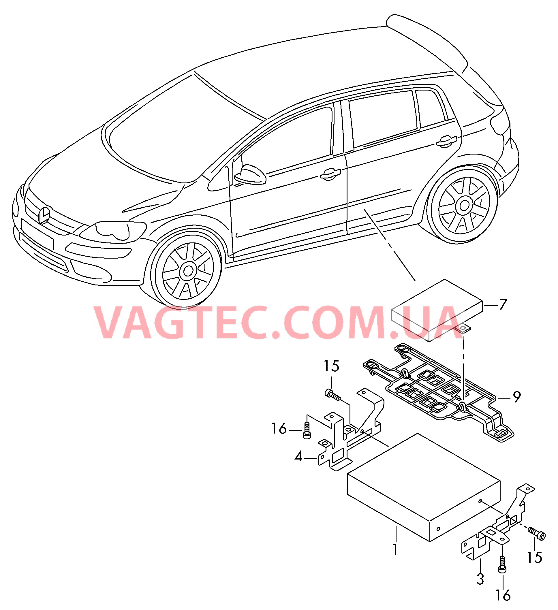 Электродетали для аналогового/ цифрового ТВ-тюнера   D             >> - 07.11.2011 для VOLKSWAGEN Polo 2011