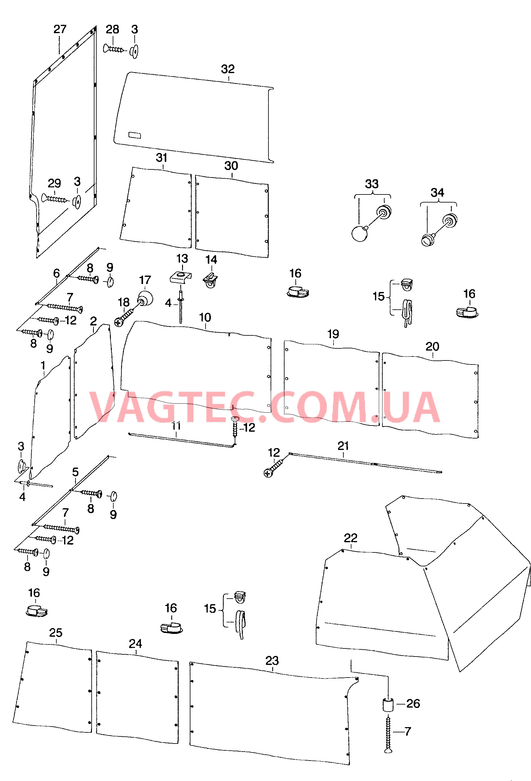 Шторки на окна Cетка для защиты от комаров  для VOLKSWAGEN Transporter 2003