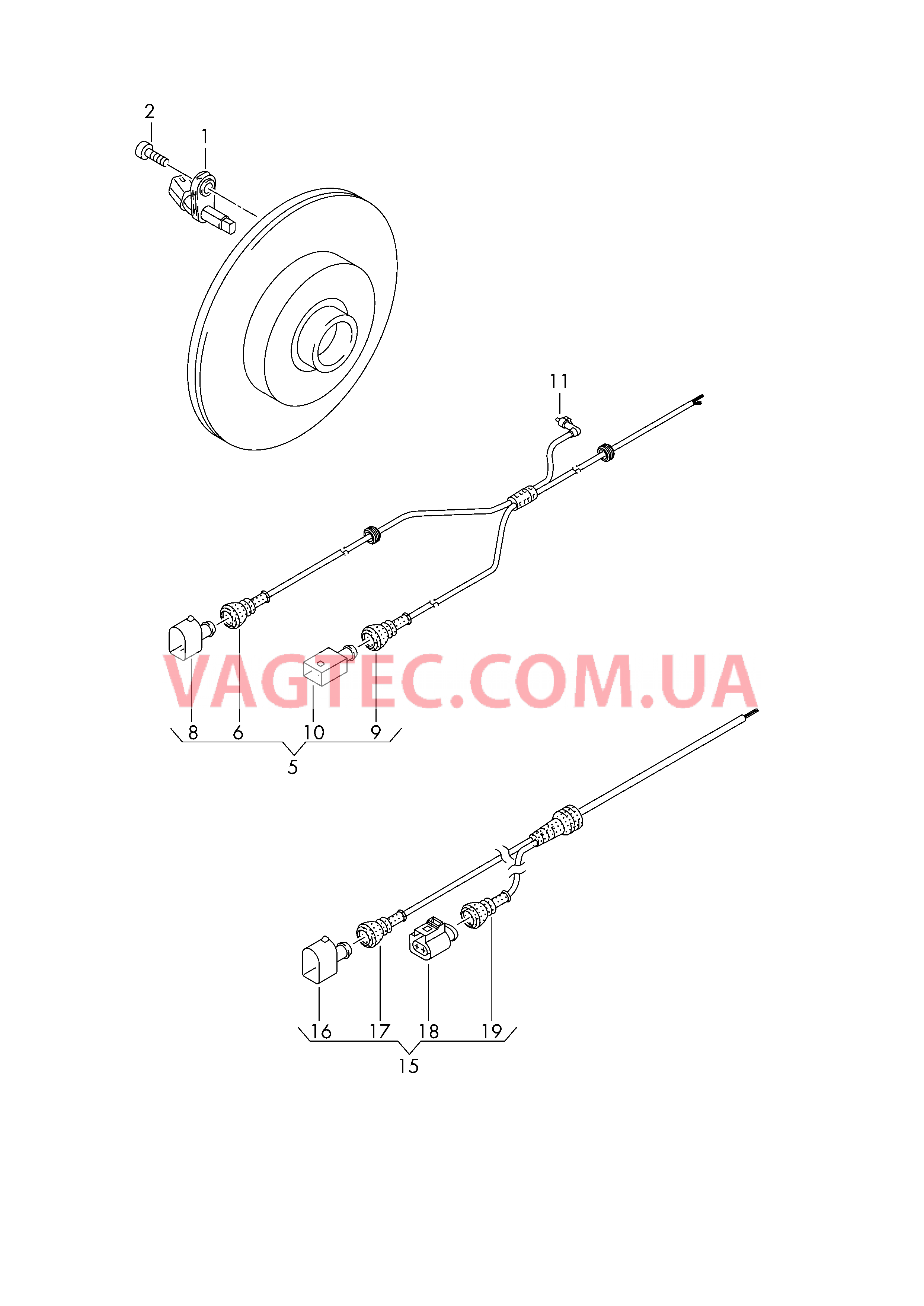 Датчик числа оборотов Жгут проводов для датчика числа оборотов    ============================ для VOLKSWAGEN Transporter 2019-1