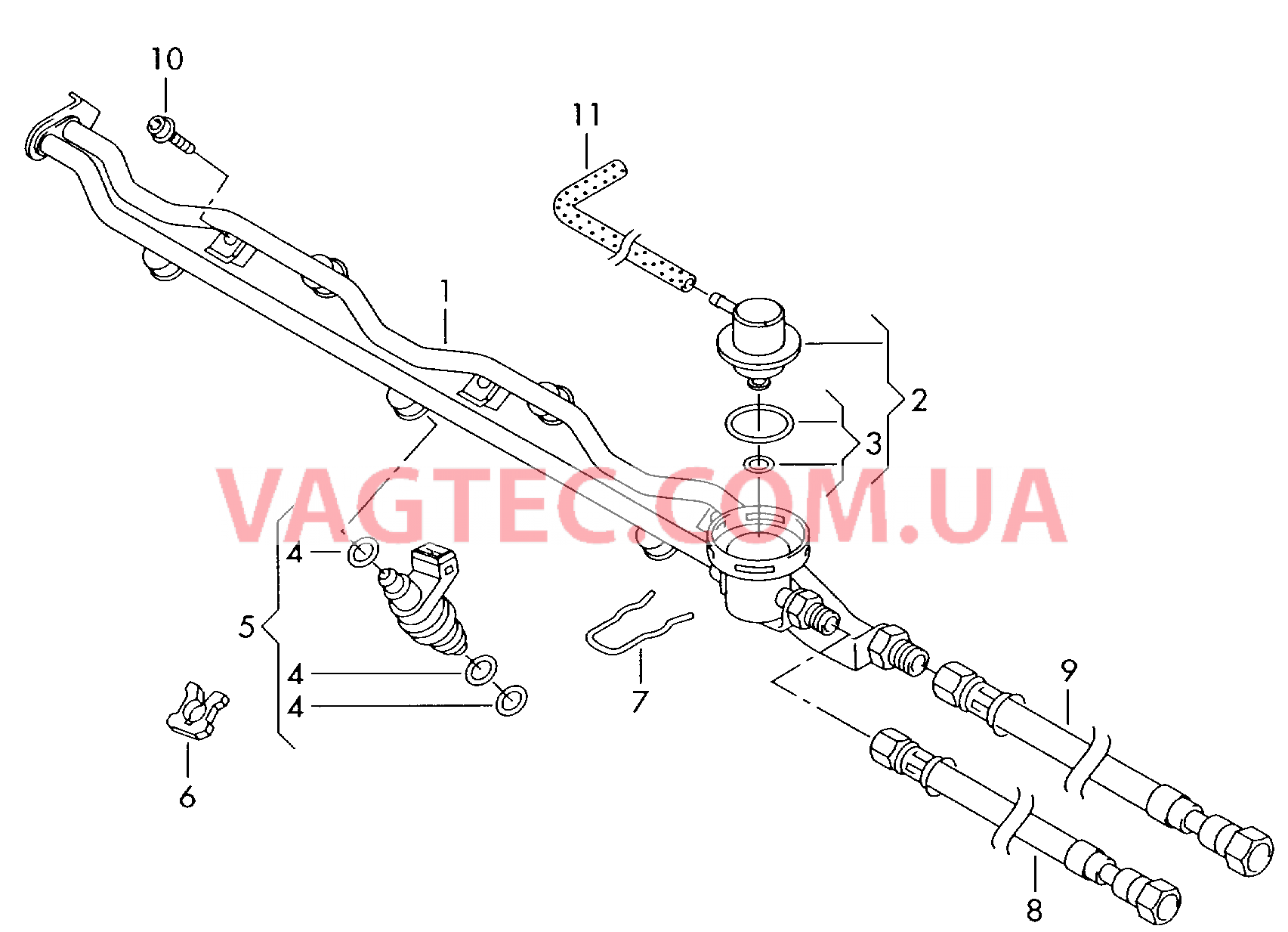 Распределитель топлива  для VOLKSWAGEN Transporter 2003