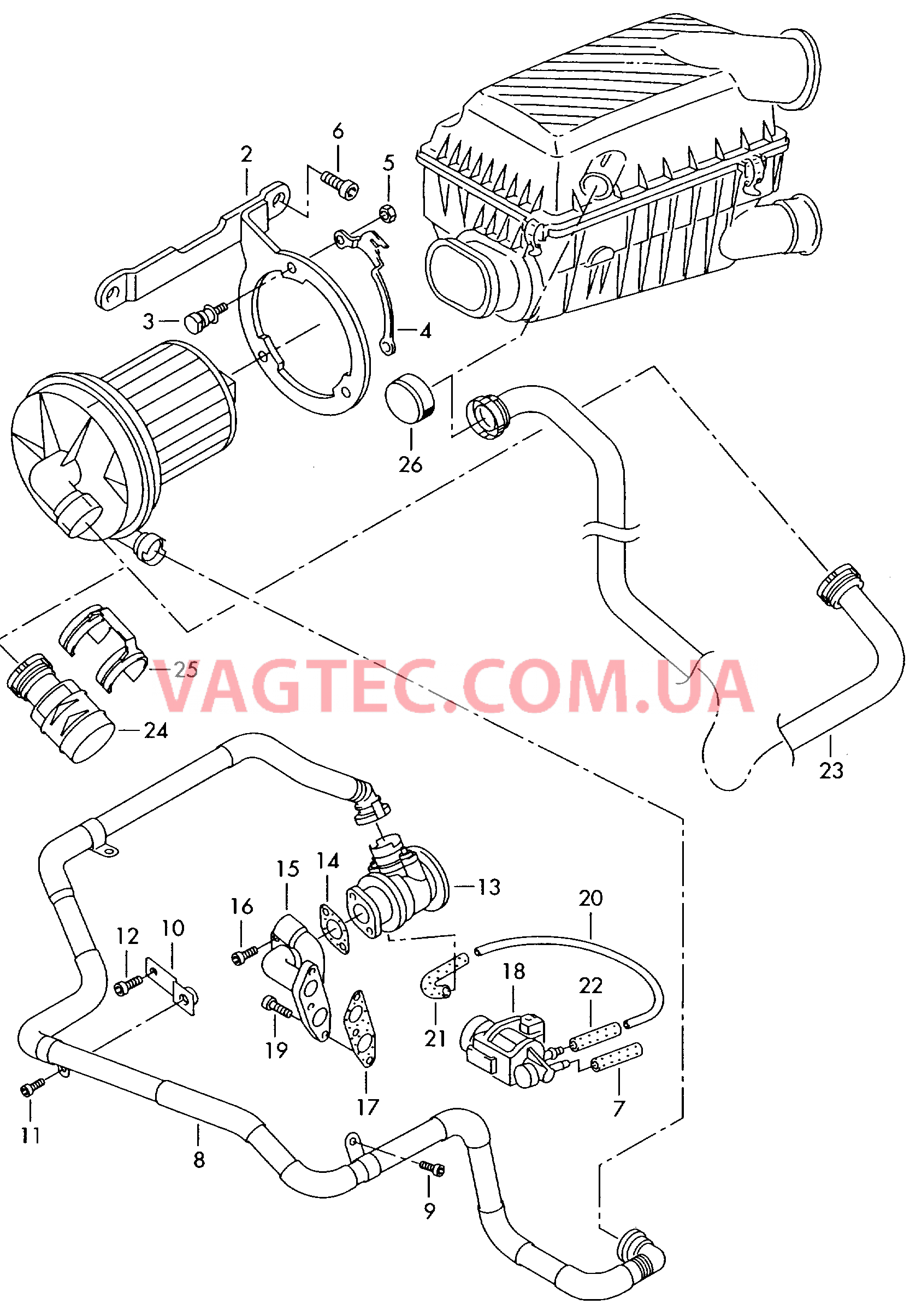 Насос вторичного воздуха  для VOLKSWAGEN Transporter 2001